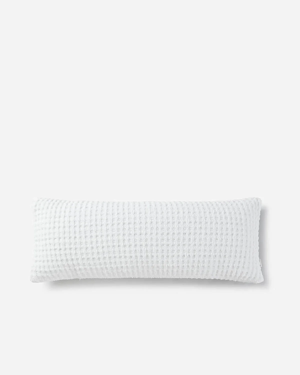 Solid Multi Color Crocheted Snug Waffle Lumbar Pillow - Image 11