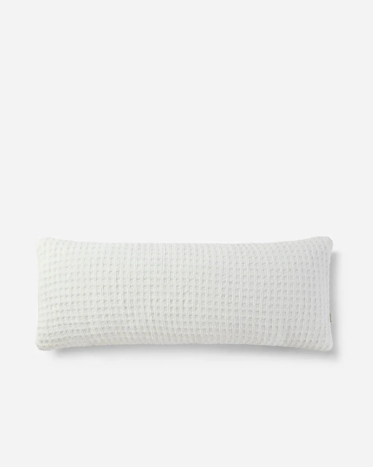 Solid Multi Color Crocheted Snug Waffle Lumbar Pillow - Image 14