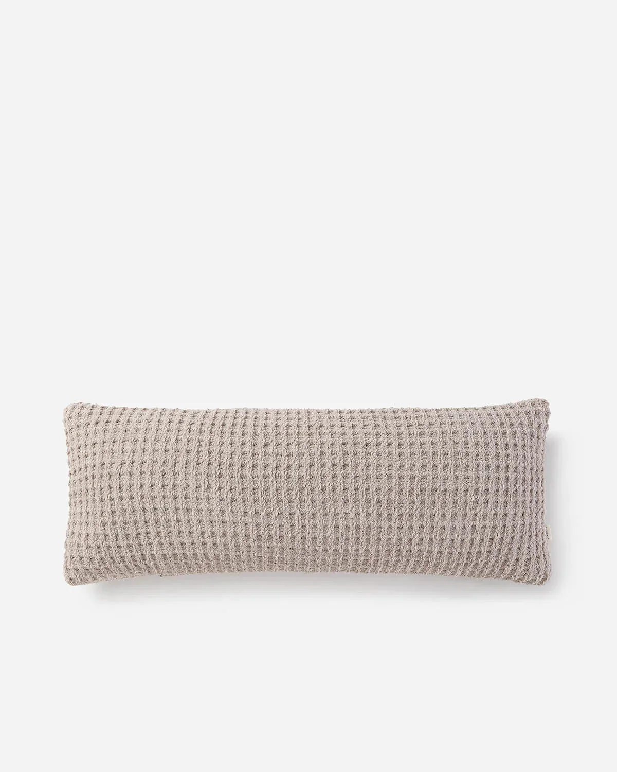 Solid Multi Color Crocheted Snug Waffle Lumbar Pillow - Image 25