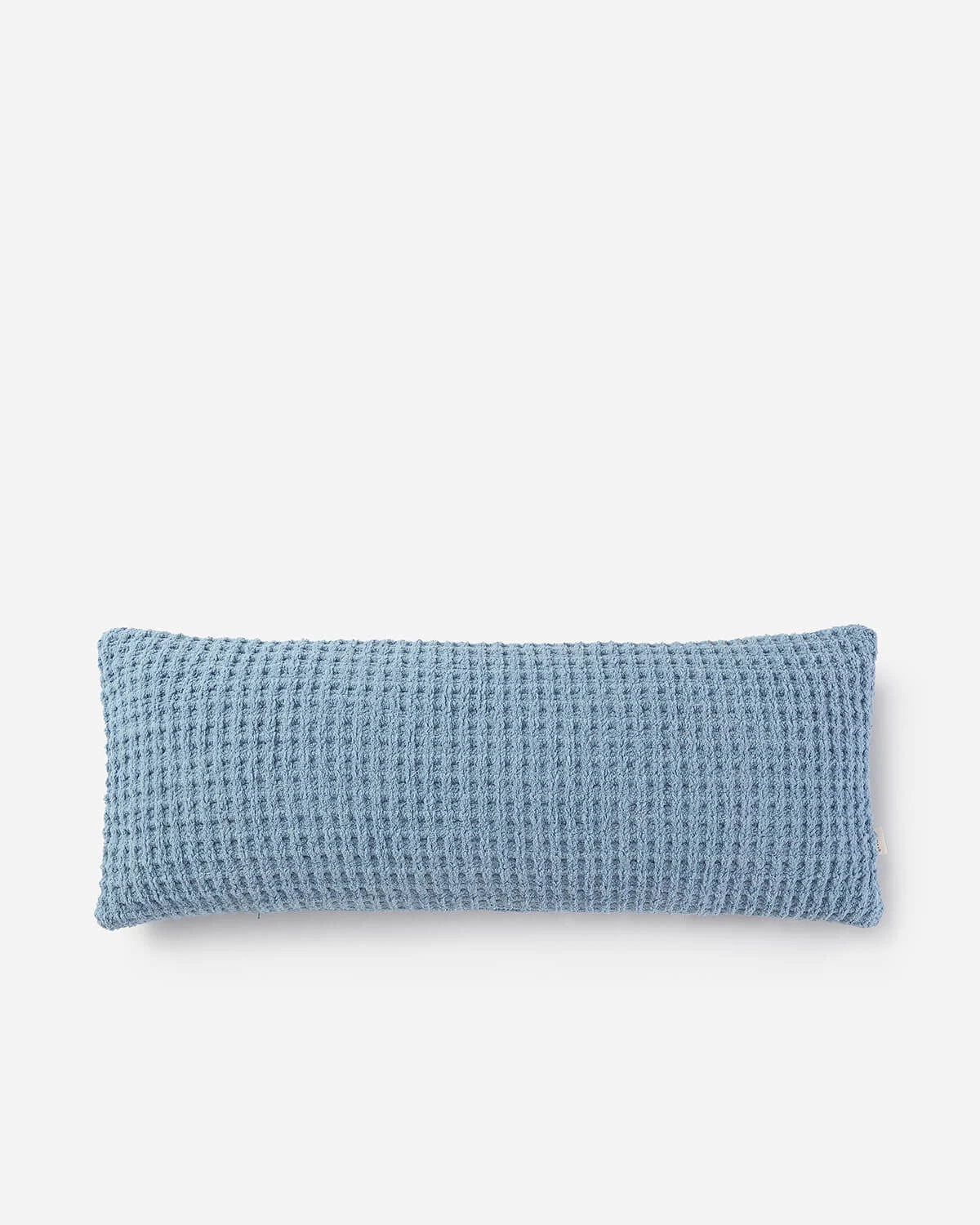 Solid Multi Color Crocheted Snug Waffle Lumbar Pillow - Image 7