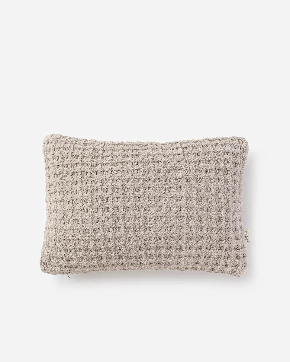 Solid Multi Color Crocheted Snug Waffle Mini Pillow - Image 12