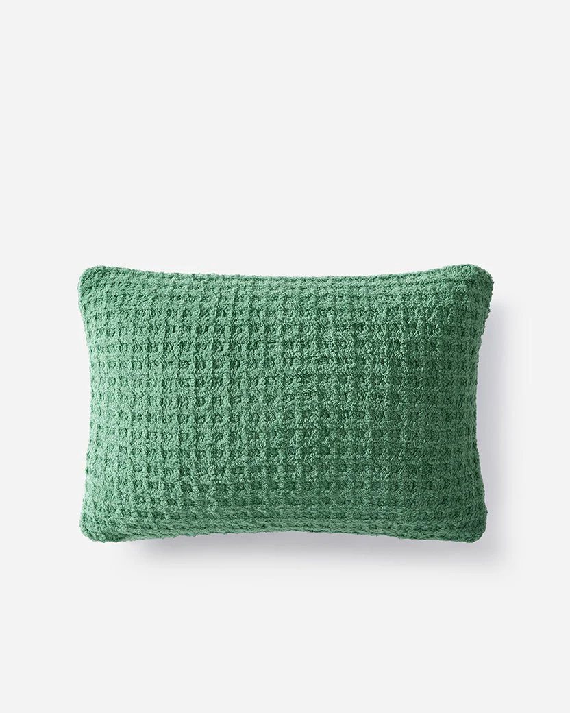 Solid Multi Color Crocheted Snug Waffle Mini Pillow - Image 15