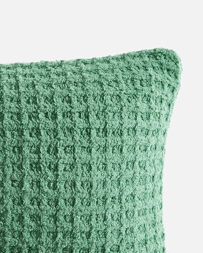 Solid Multi Color Crocheted Snug Waffle Mini Pillow - Image 16
