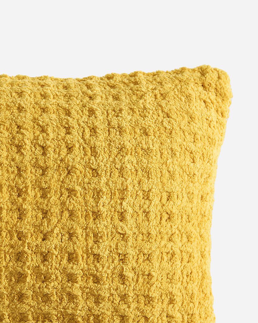 Solid Multi Color Crocheted Snug Waffle Mini Pillow - Image 28