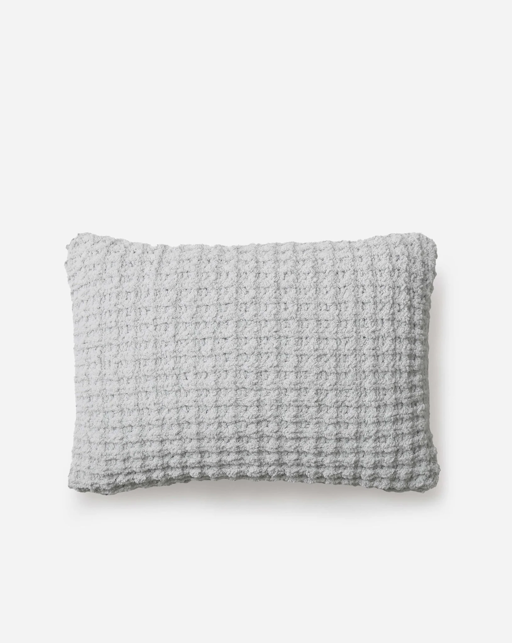 Solid Multi Color Crocheted Snug Waffle Mini Pillow - Image 9
