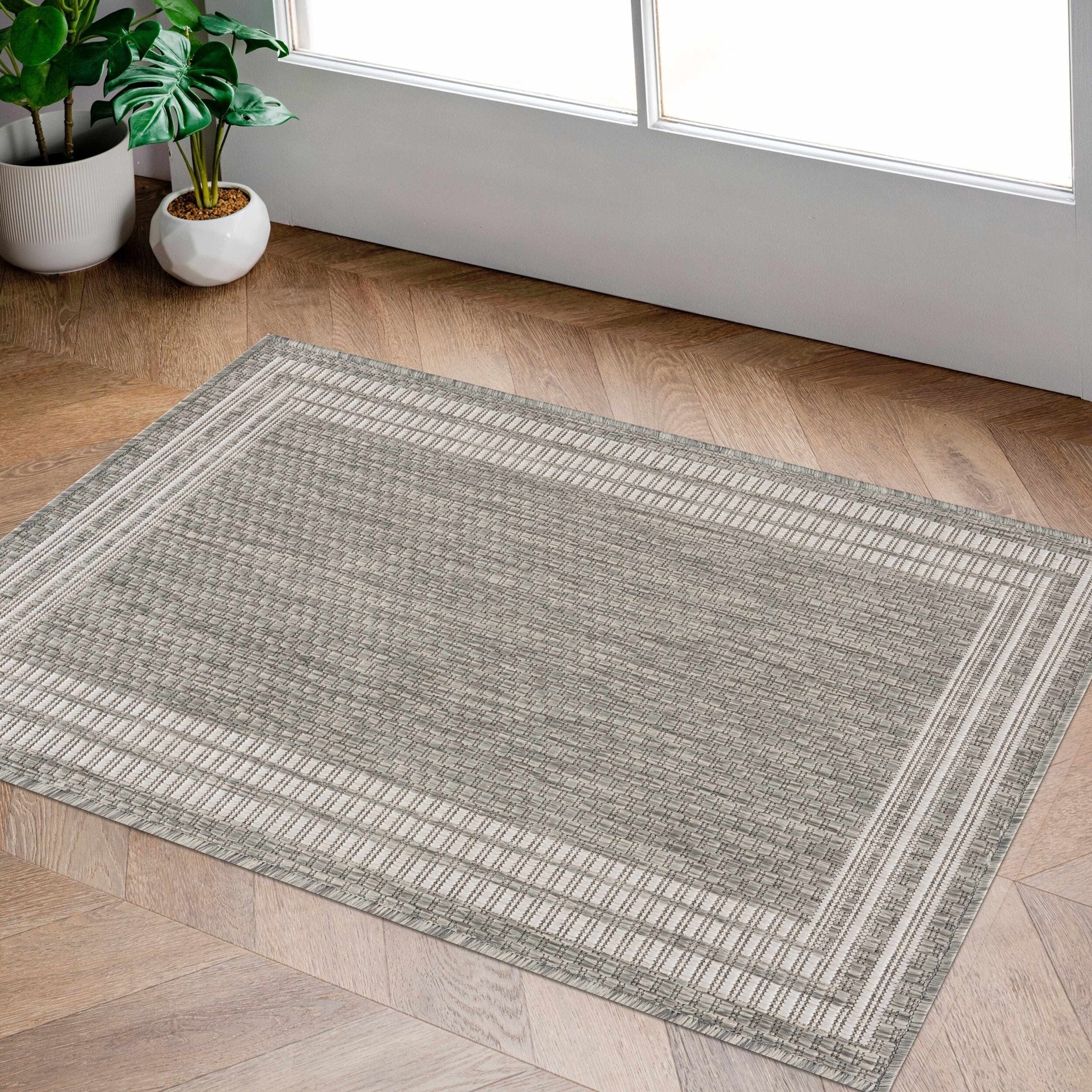 Solid Beige and Ivory Indoor and Outdoor Multi size Area Rug - Image 17