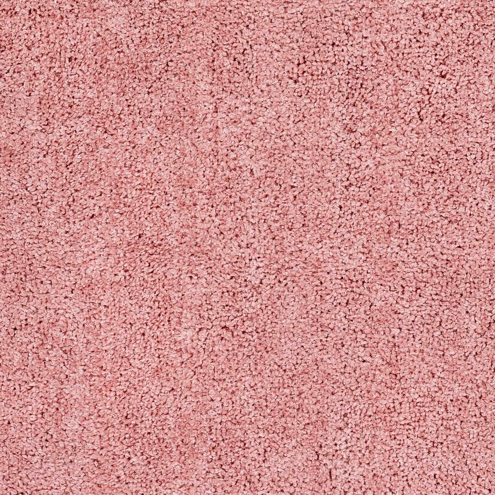 Solid Pink Peach Plush Pile contemporary Style Area Rug - Image 18