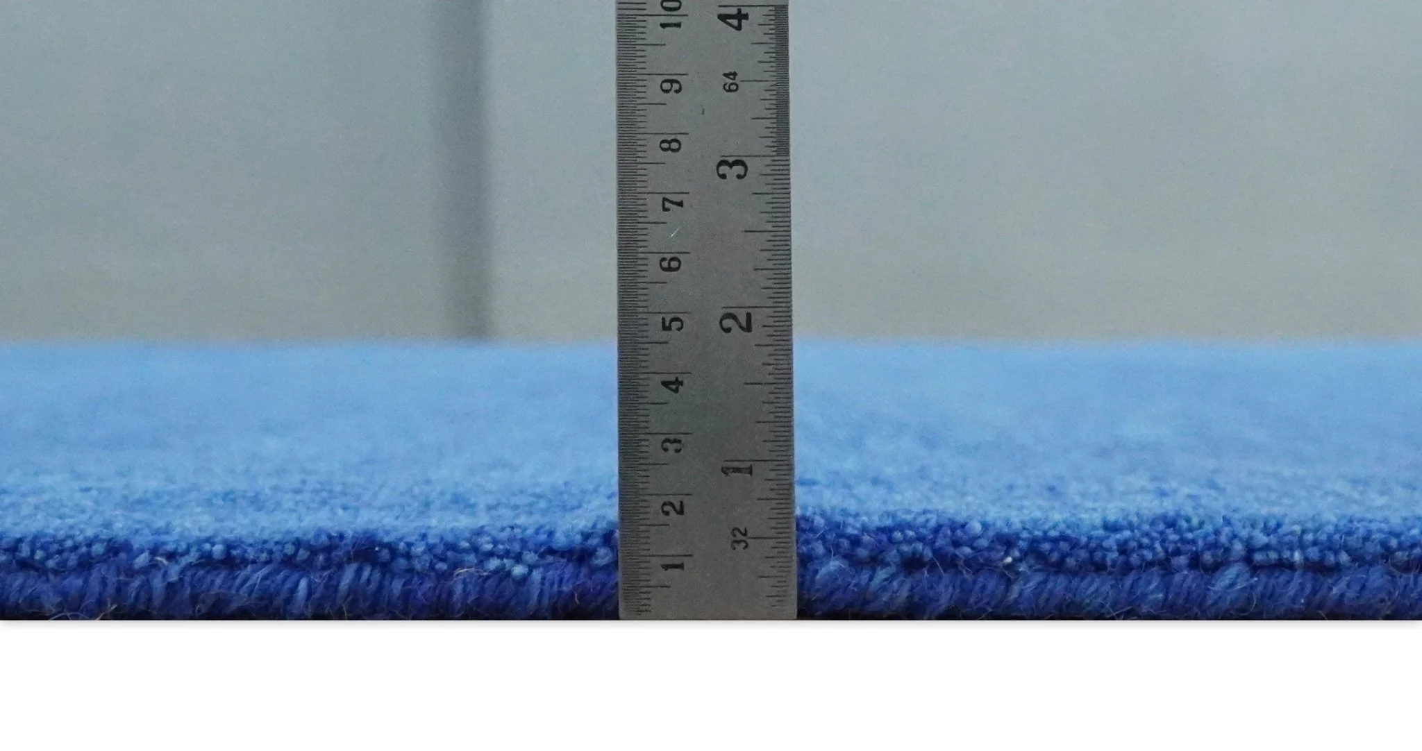 Custom made solid Blue Woolen Hand Tufted contemporary area Rug - Image 7