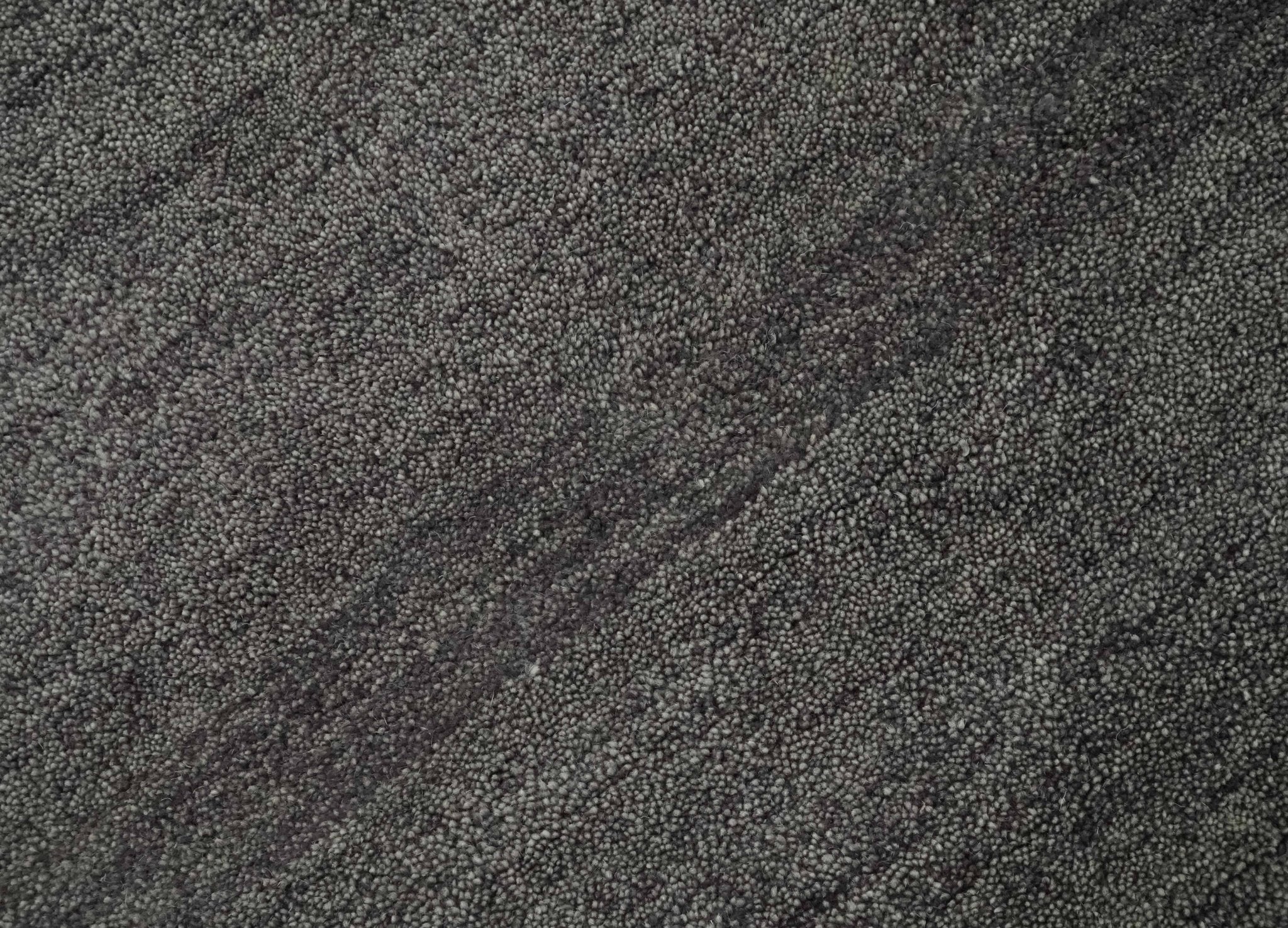 Solid Charcoal Woolen Hand Tufted 8x10 wool area Rug - Image 4