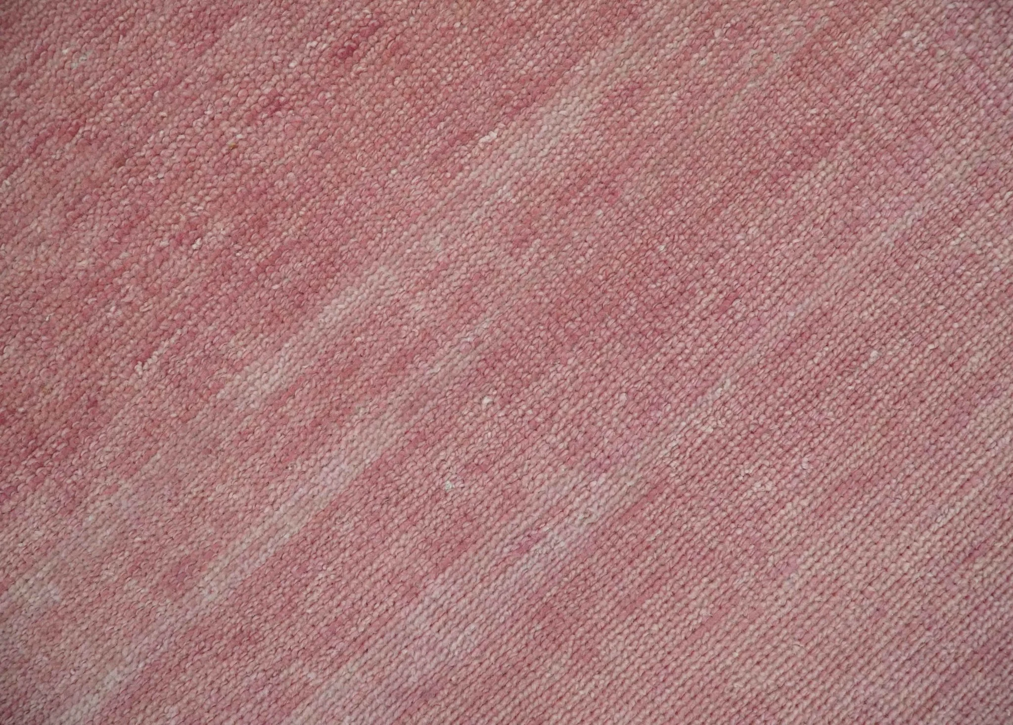 Solid Pink Custom Made Modern Contemporary Hand knotted wool Area Rug - Image 4