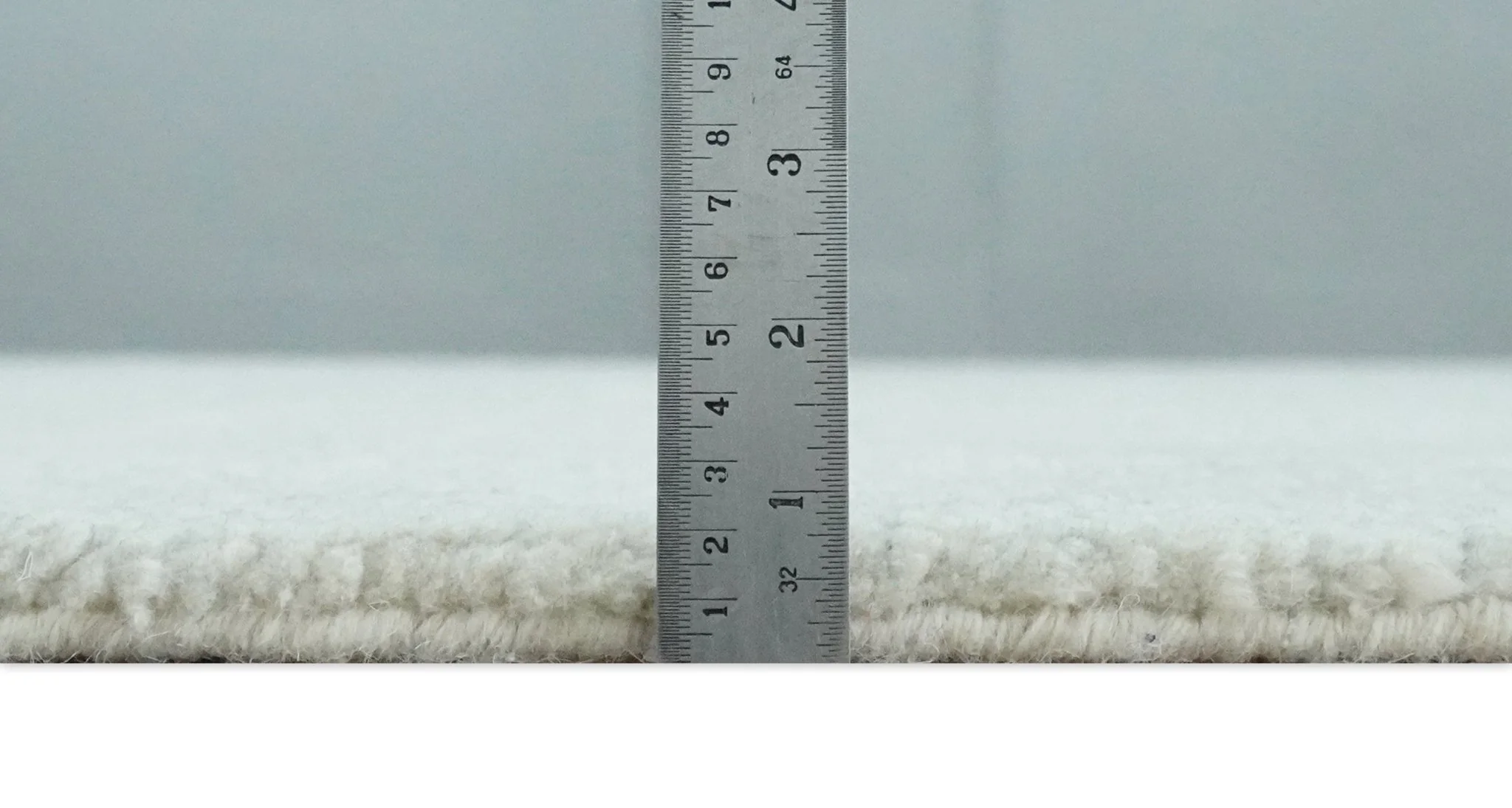 Solid plane Silver Hand Knotted 8x10 Wool Area Rug - Image 8