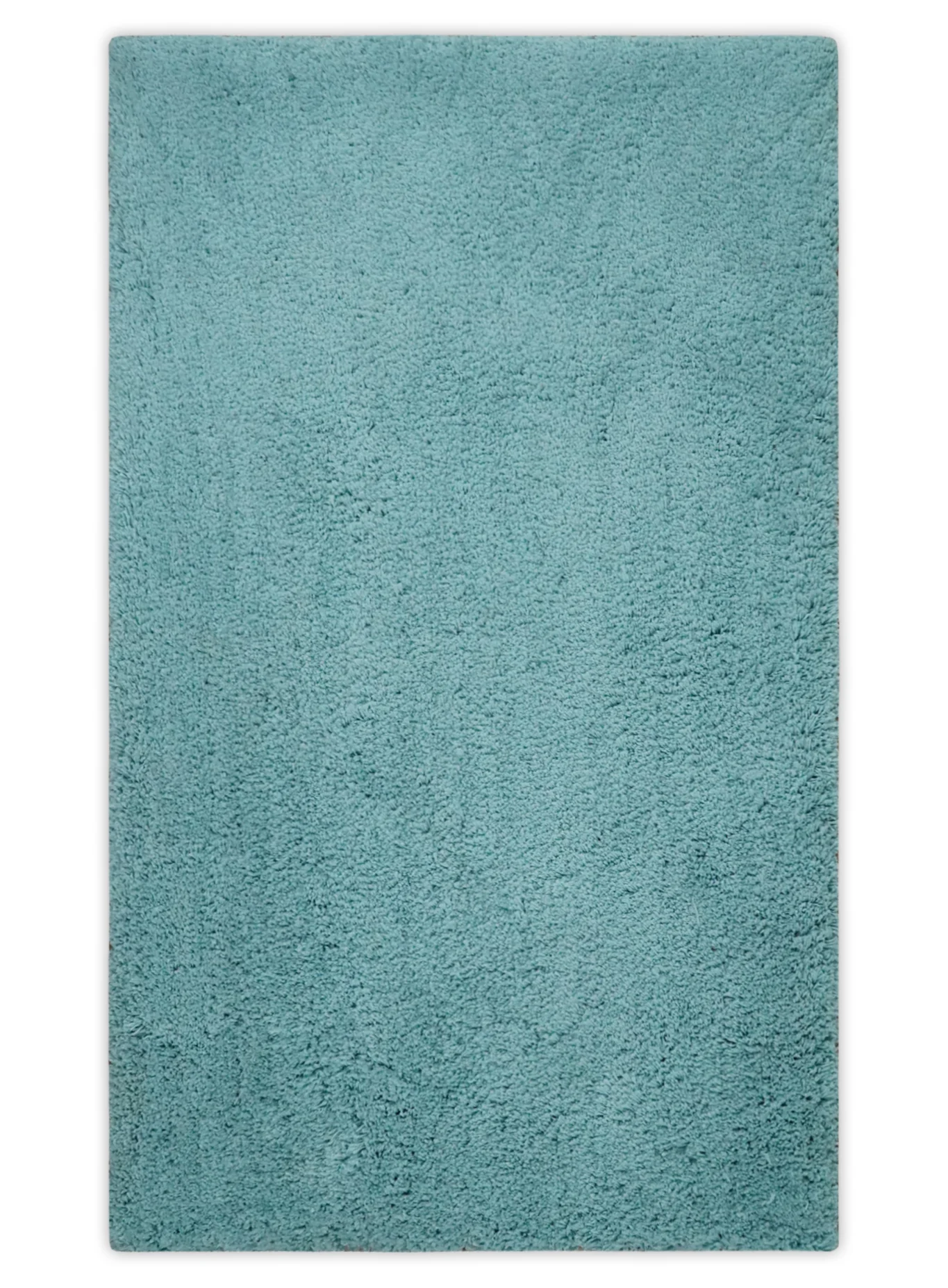 Solid Plush and Soft 3x5, 4x6 and 5x7 Hand Woven Shag Teal Area Rug - Image 11