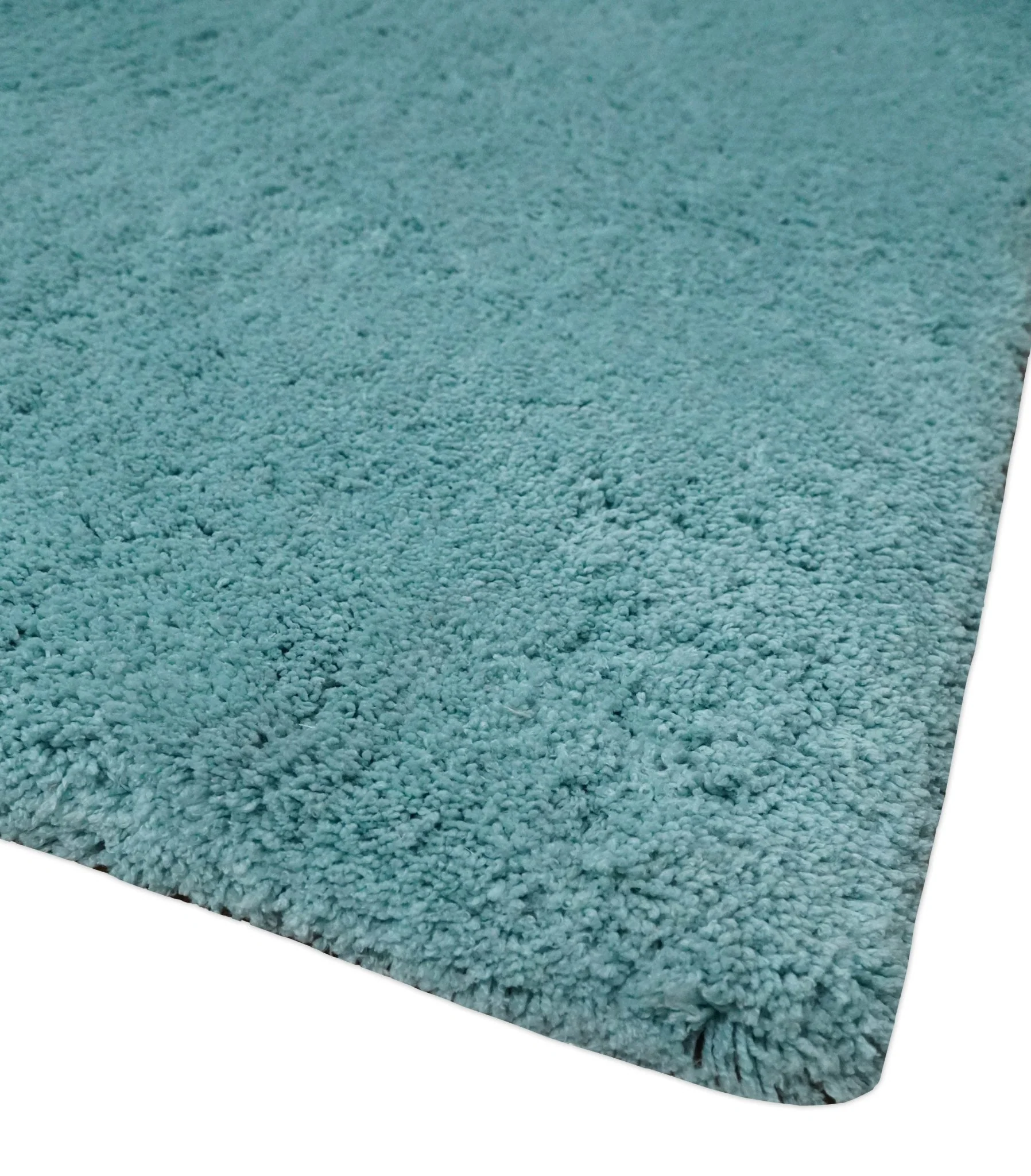 Solid Plush and Soft 3x5, 4x6 and 5x7 Hand Woven Shag Teal Area Rug - Image 5