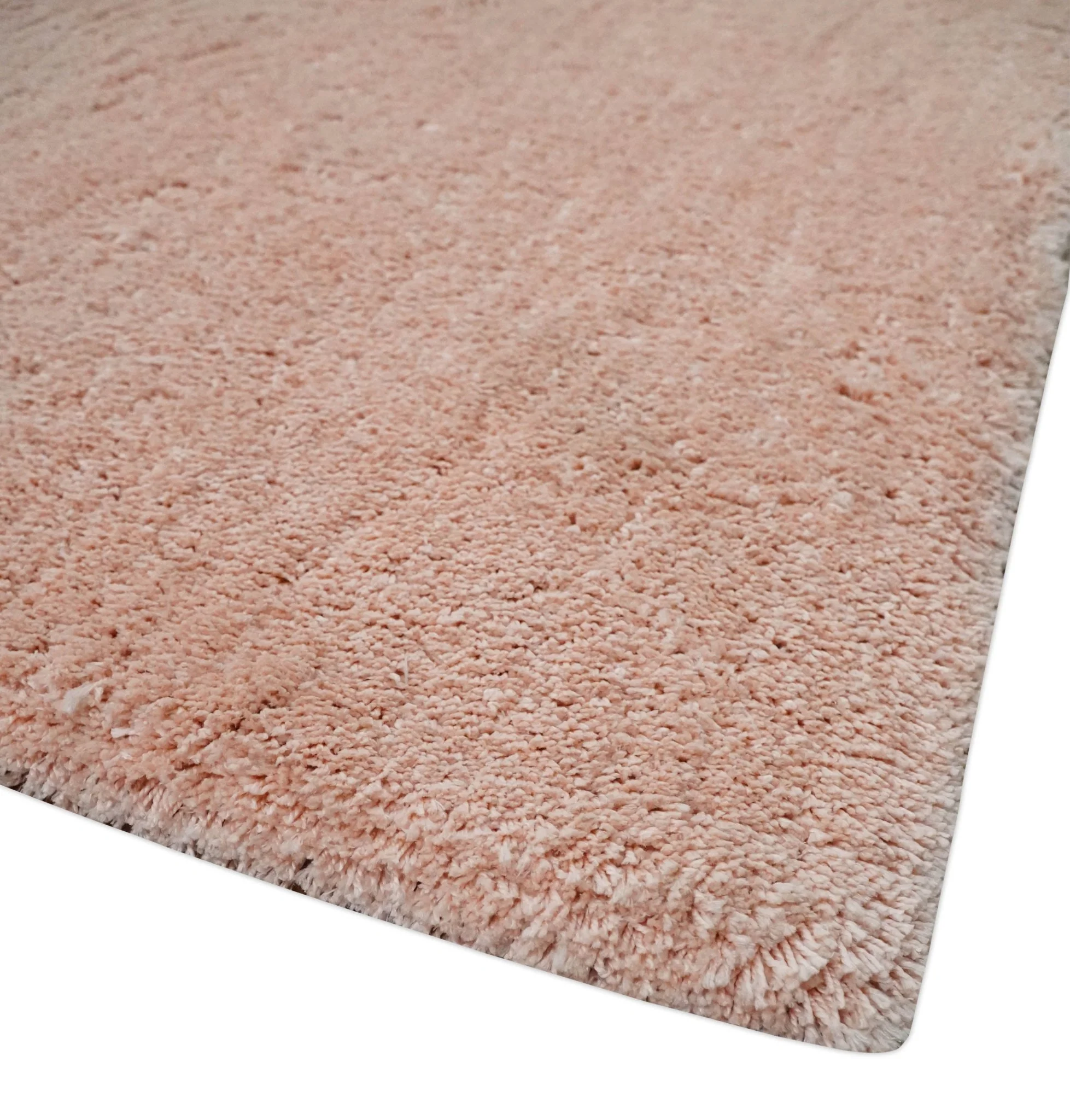 Solid Plush and Soft 3x5, 4x6 and 5x7 Hand Woven Shag Peach Area Rug | SHAG11 - Image 5