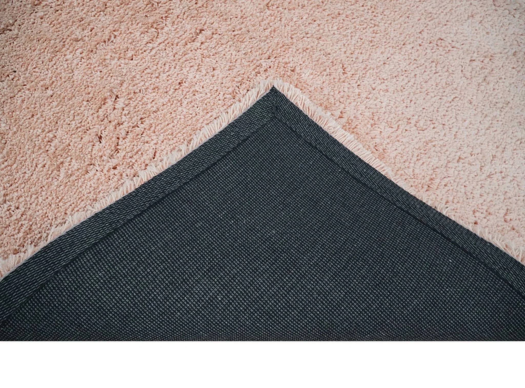 Solid Plush and Soft 3x5, 4x6 and 5x7 Hand Woven Shag Peach Area Rug | SHAG11 - Image 7