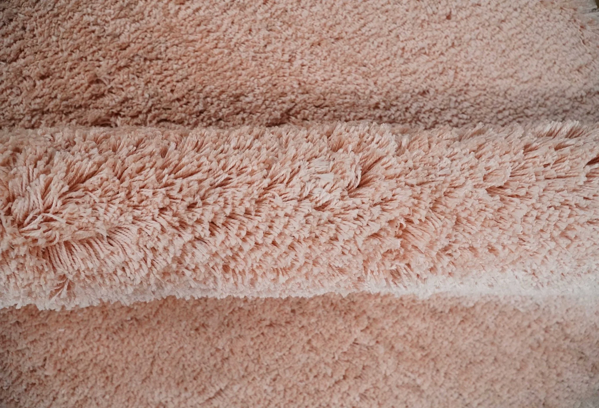 Solid Plush and Soft 3x5, 4x6 and 5x7 Hand Woven Shag Peach Area Rug | SHAG11 - Image 8