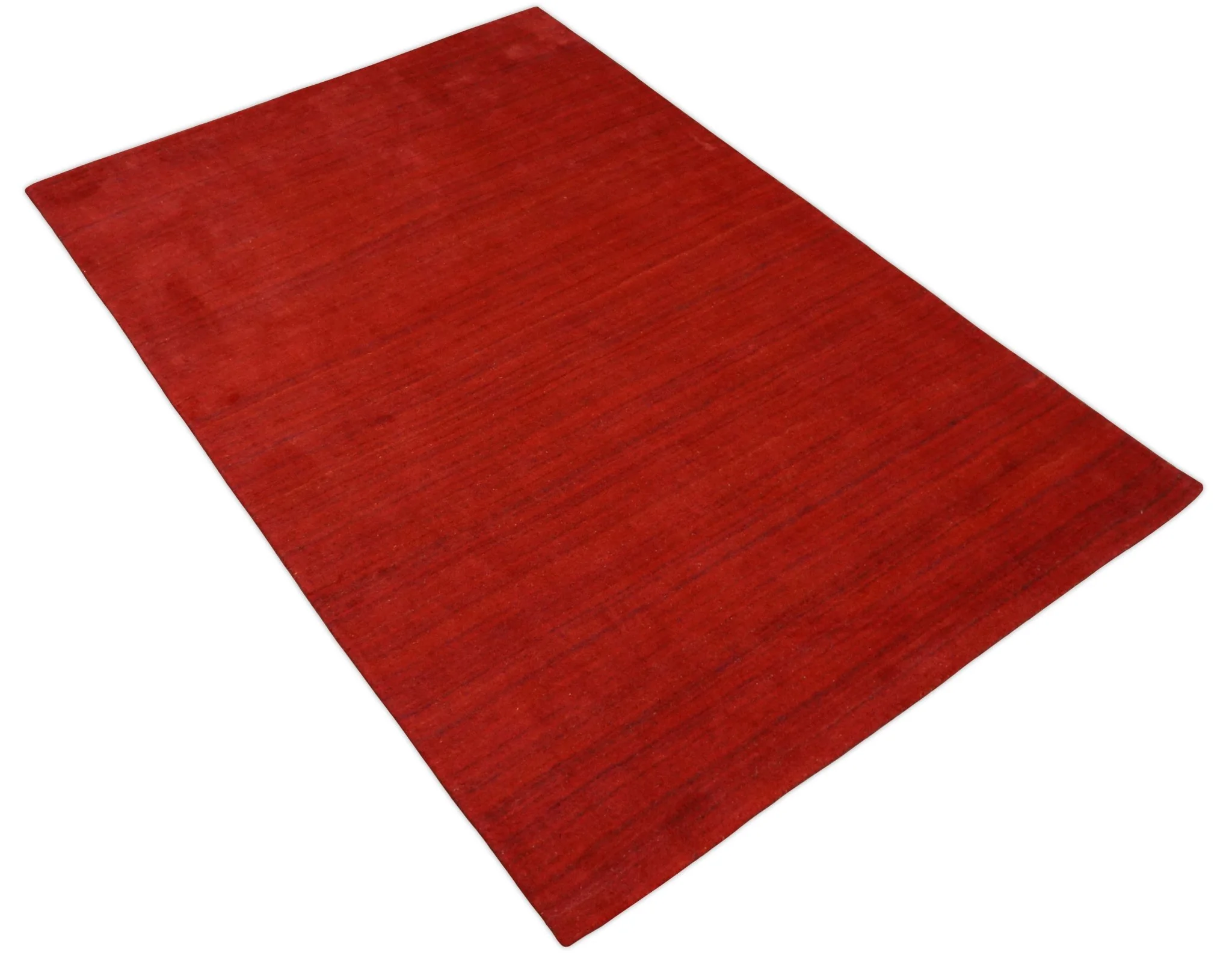 Solid Rust Scandinavian 5x7 Blended Wool Flatwoven Area Rug, Dinning, Kids Rug | HL15 - Image 3