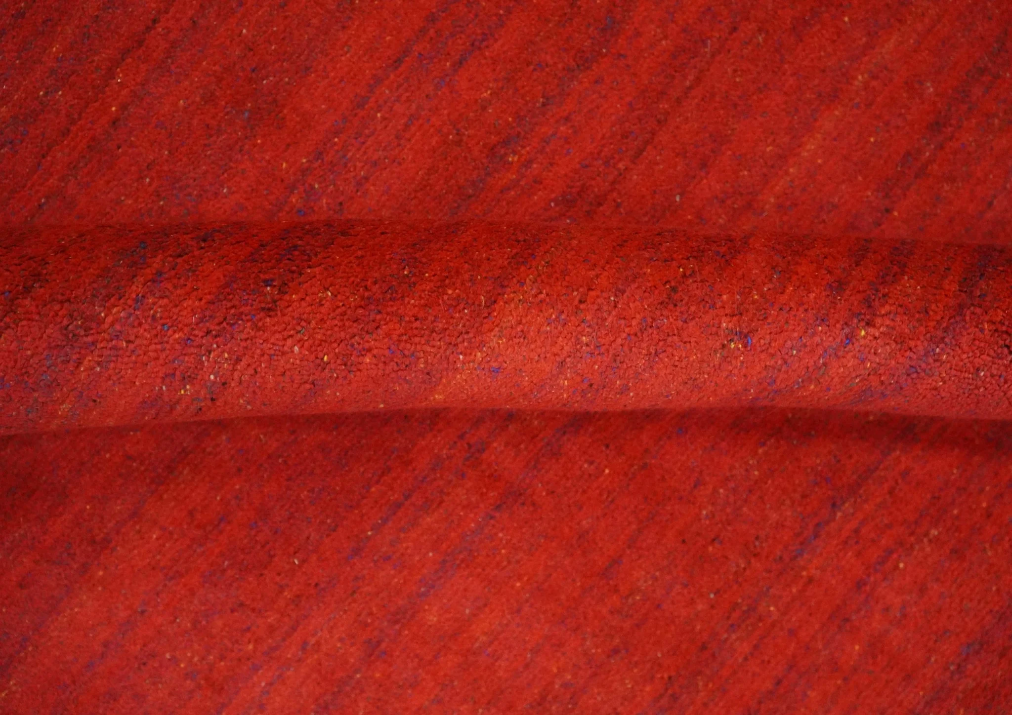 Solid Rust Scandinavian 5x7 Blended Wool Flatwoven Area Rug, Dinning, Kids Rug | HL15 - Image 4