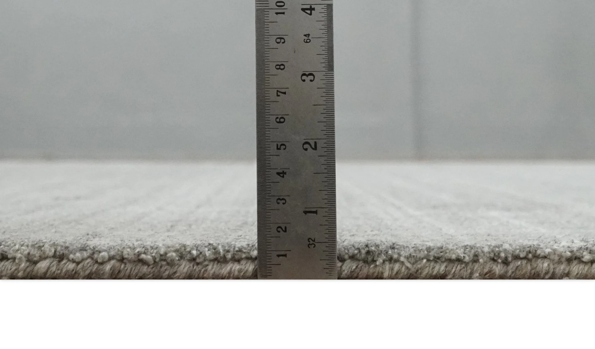 Solid Shaded Gray Shaded Scandinavian 5x7 Blended Wool Flatwoven Area Rug | HL33 - Image 4