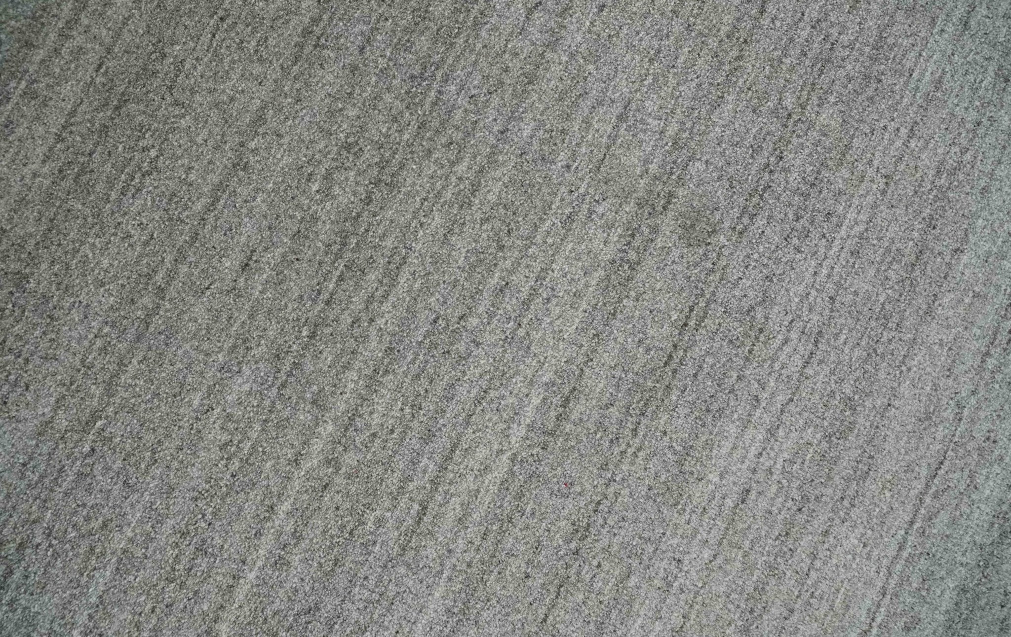 Solid Shaded Gray Shaded Scandinavian 5x7 Blended Wool Flatwoven Area Rug | HL33 - Image 5
