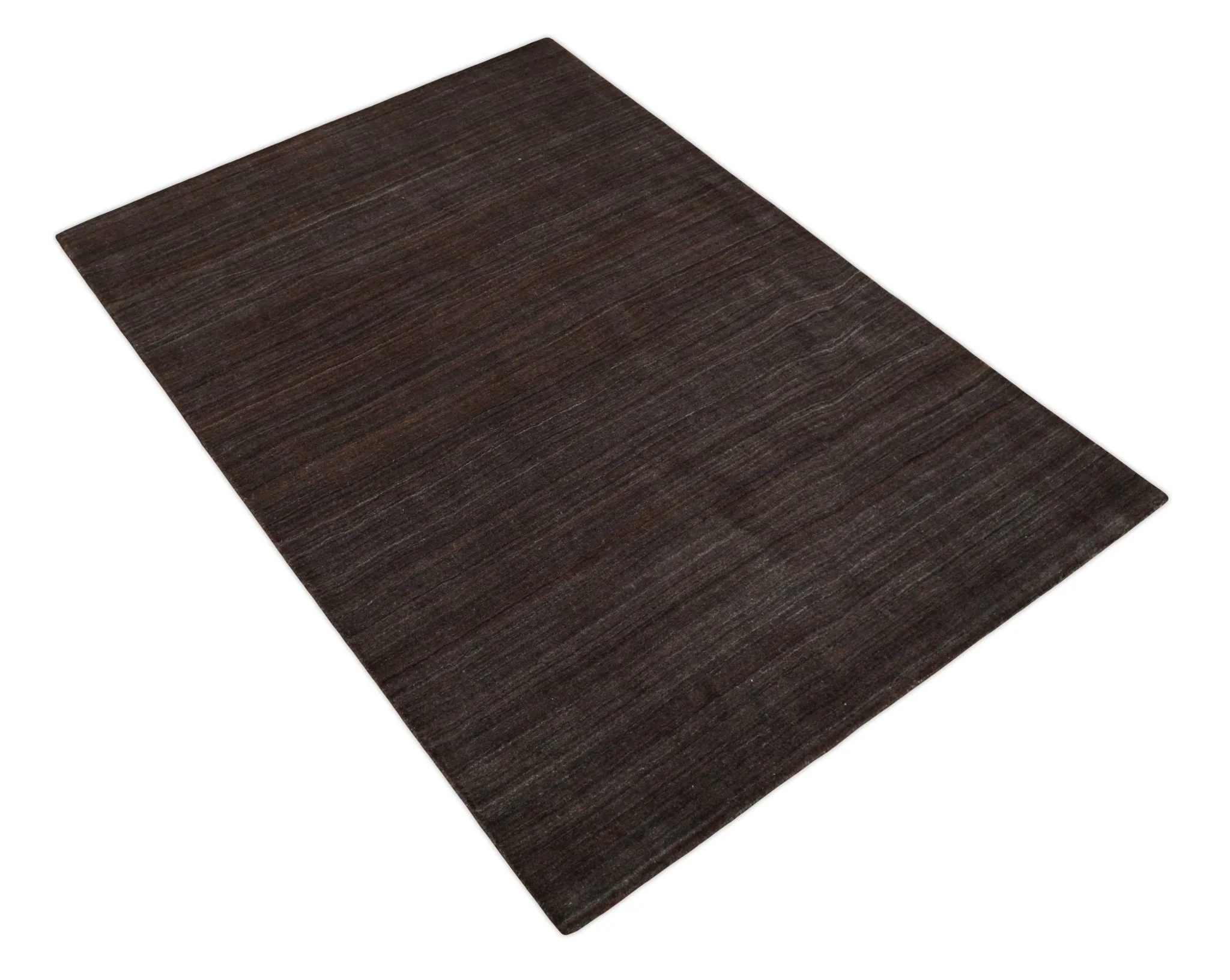 Solid Tan Scandinavian 5x7 Blended Wool Flatwoven Area Rug, Dinning, Kids Rug | HL19 - Image 4