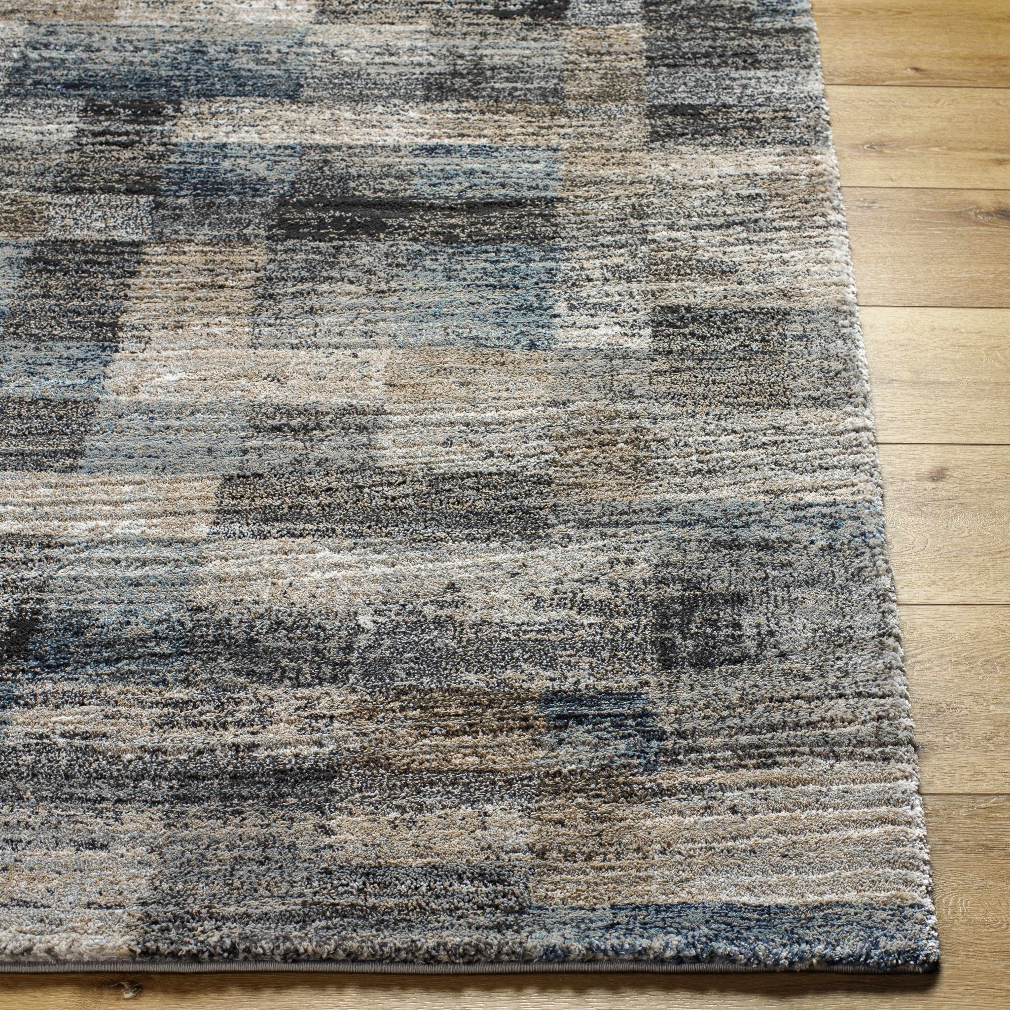 Southwestern Style Gray Machine Woven Area Rug - Image 3