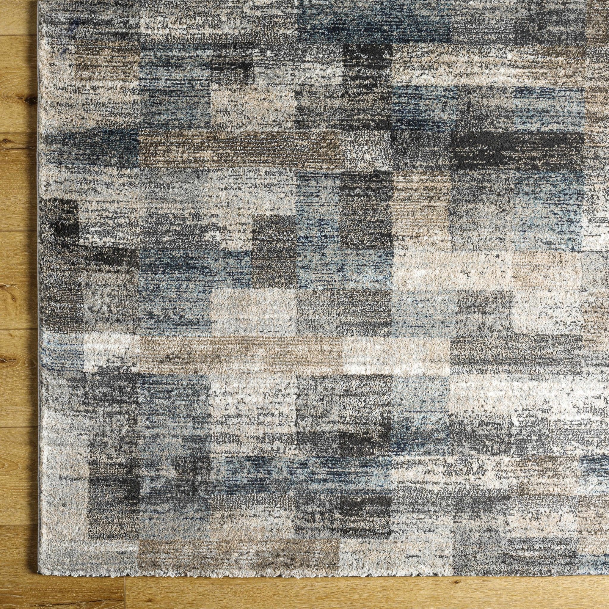 Southwestern Style Gray Machine Woven Area Rug - Image 5