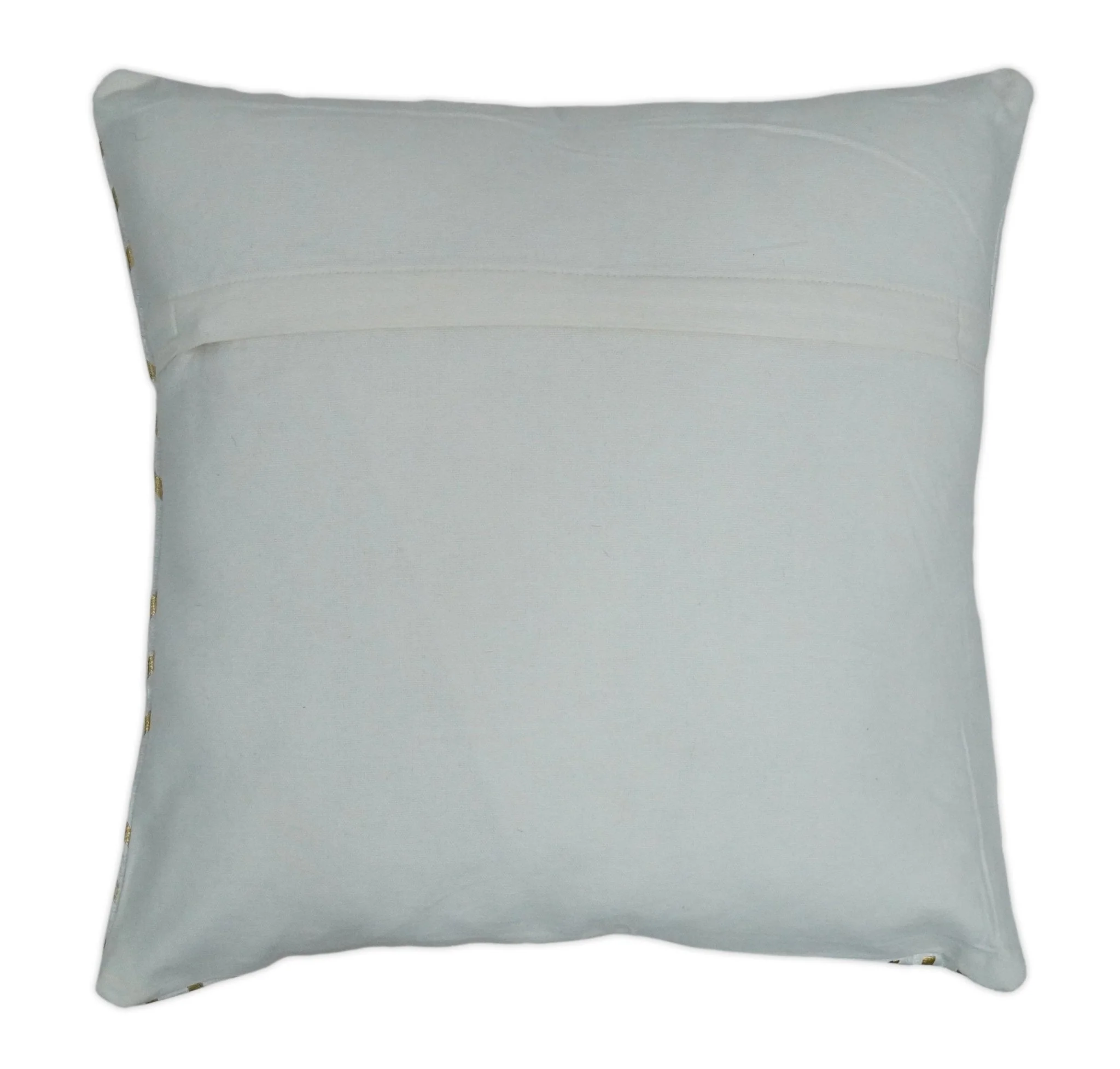 Square Geometric Diamond Printed Modern Accent Gold and White Pillow Cover - Image 5