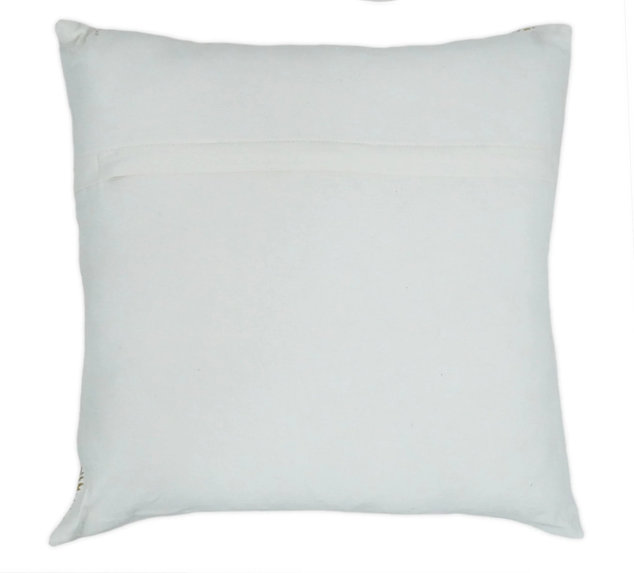 Square Pineapple Printed Modern Contemporary Accent Gold and White Pillow Cover - Image 5