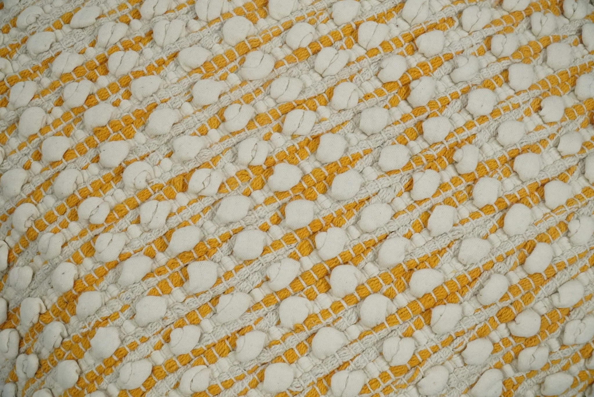Square Striped Modern Contemporary Accent Mustard and Beige Pillow Cover - Image 2