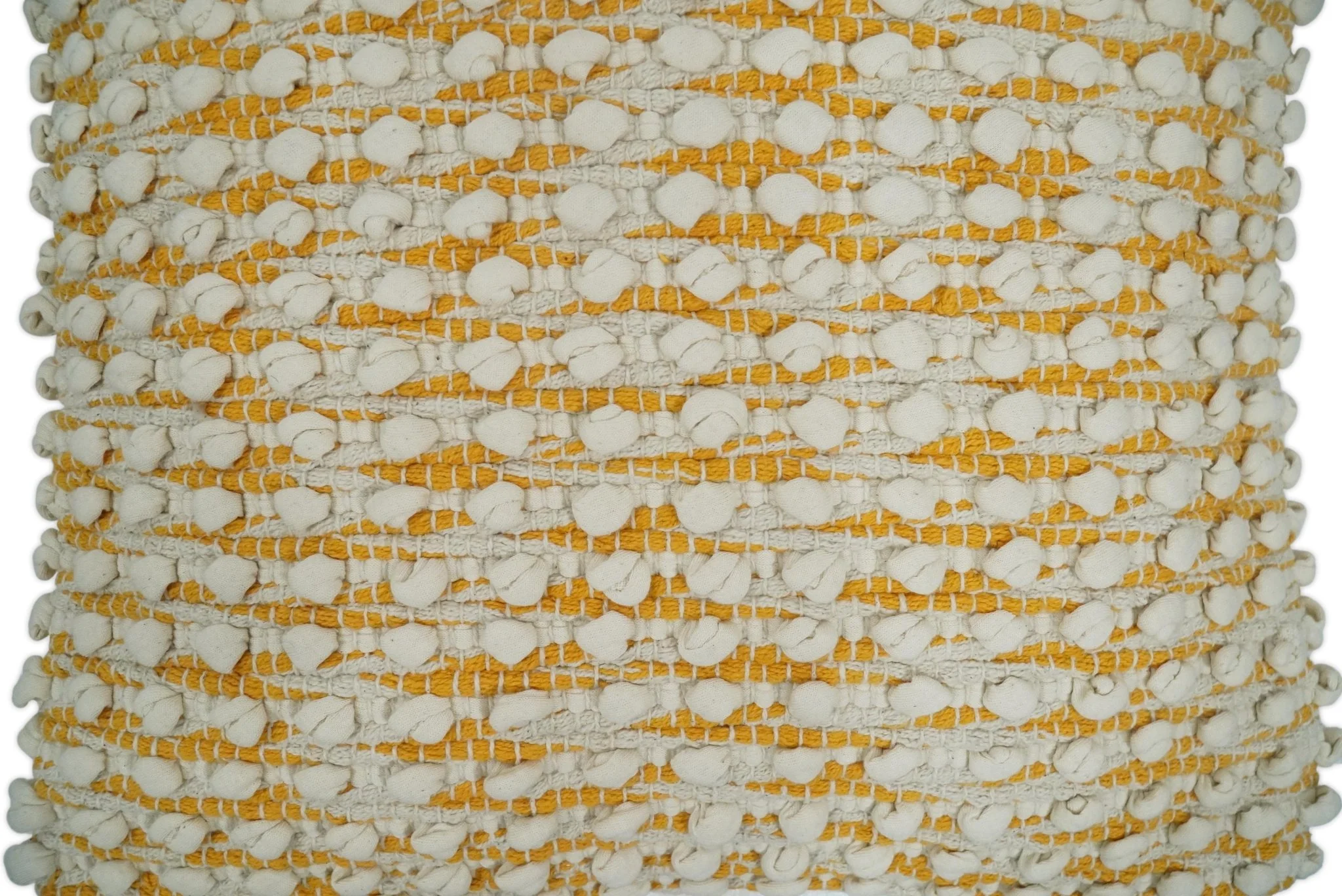 Square Striped Modern Contemporary Accent Mustard and Beige Pillow Cover - Image 6