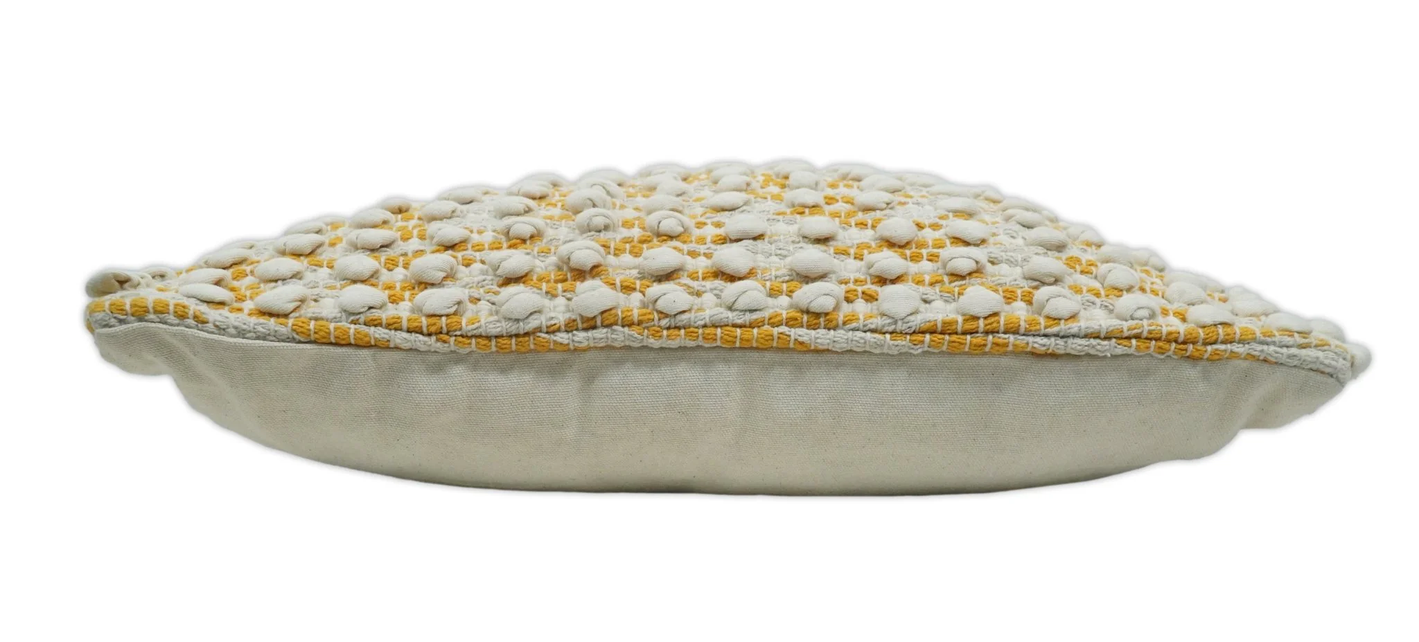 Square Striped Modern Contemporary Accent Mustard and Beige Pillow Cover - Image 7