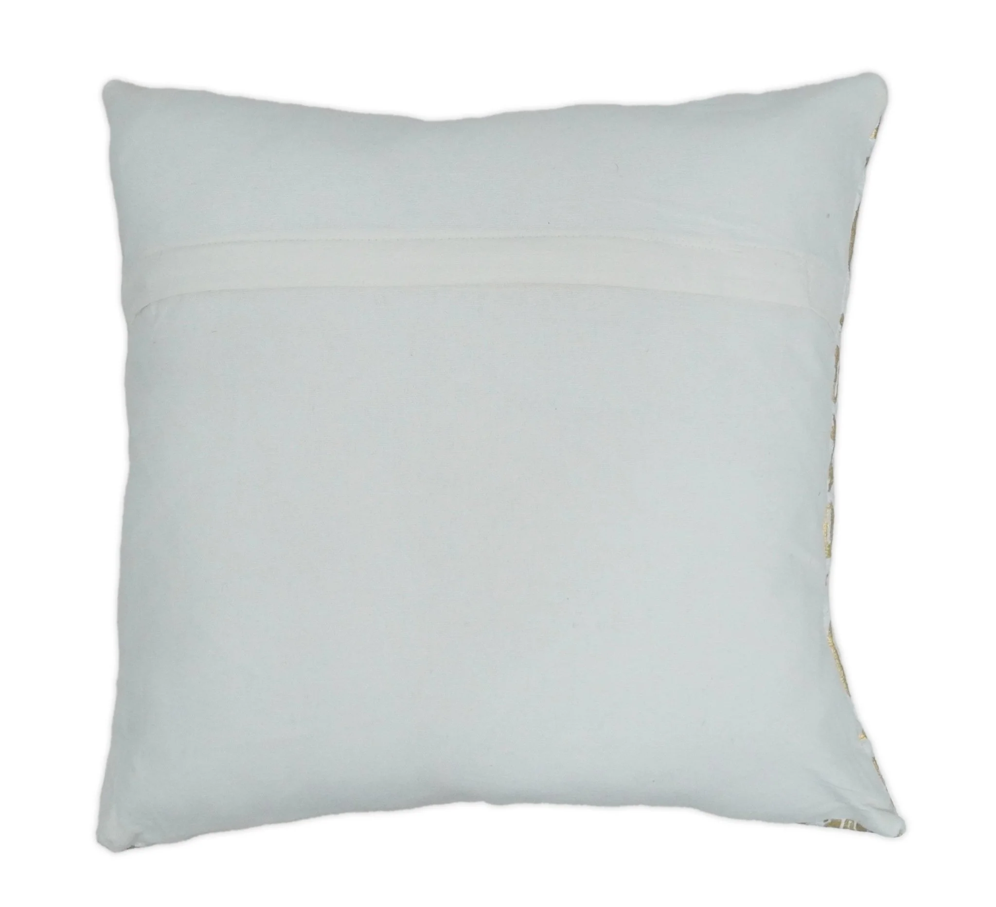Square Geometric Printed Modern Contemporary Accent Gold and White Pillow Cover | PL08 - Image 5