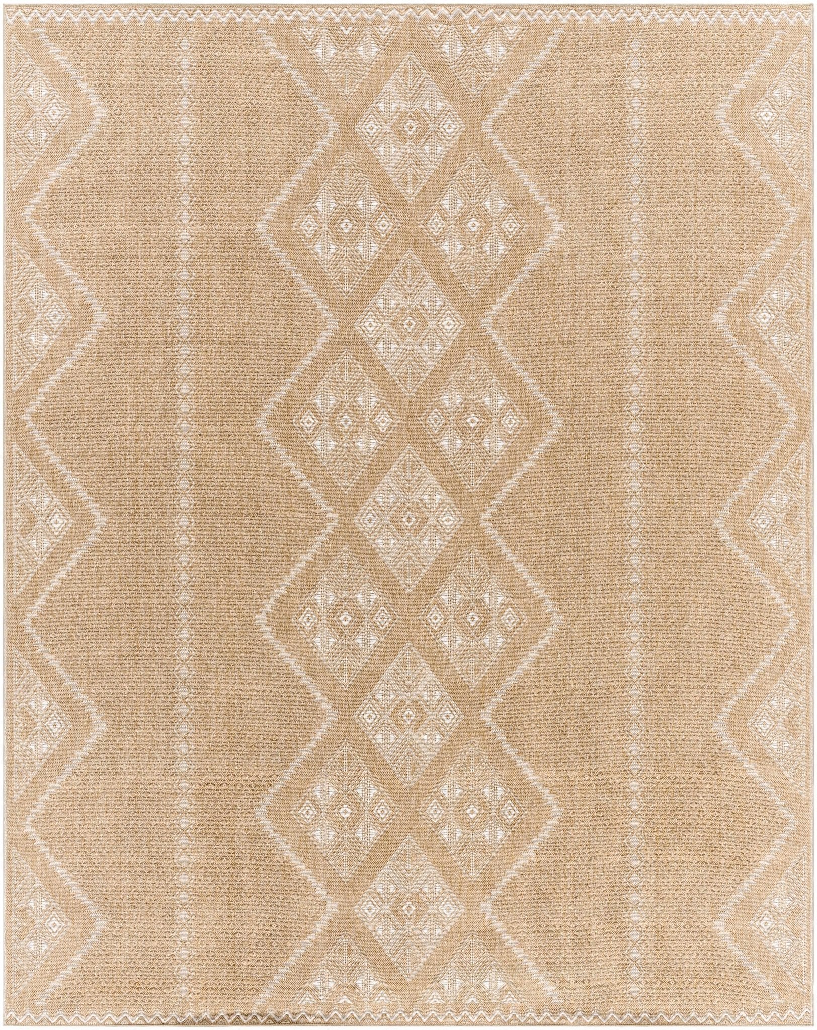 Tan And Beige Traditional Style Jute Rug - Image 7