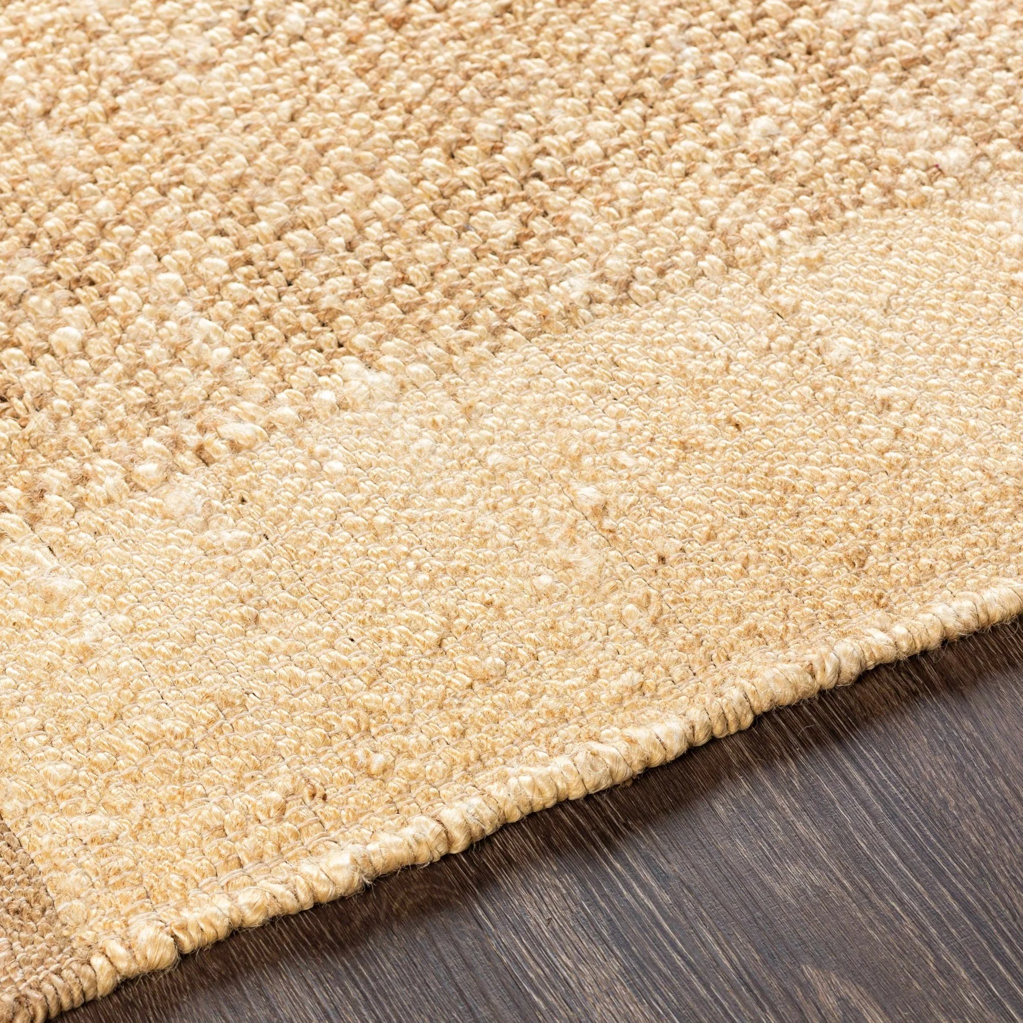 Tan And Brown Modern Style Hand Woven Jute Rug - Image 4