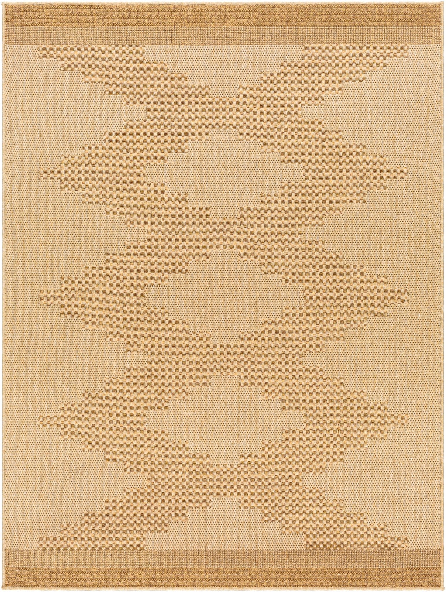 Tan And Brown Modern Style Jute Rug - Image 2