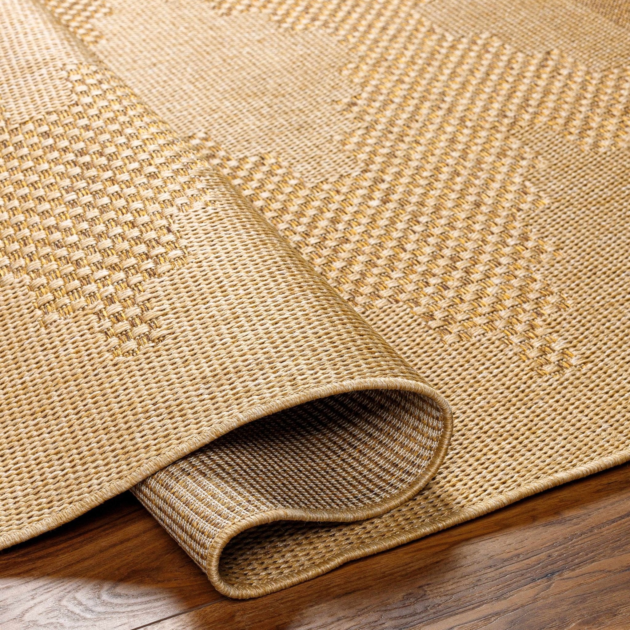 Tan And Brown Modern Style Jute Rug - Image 5