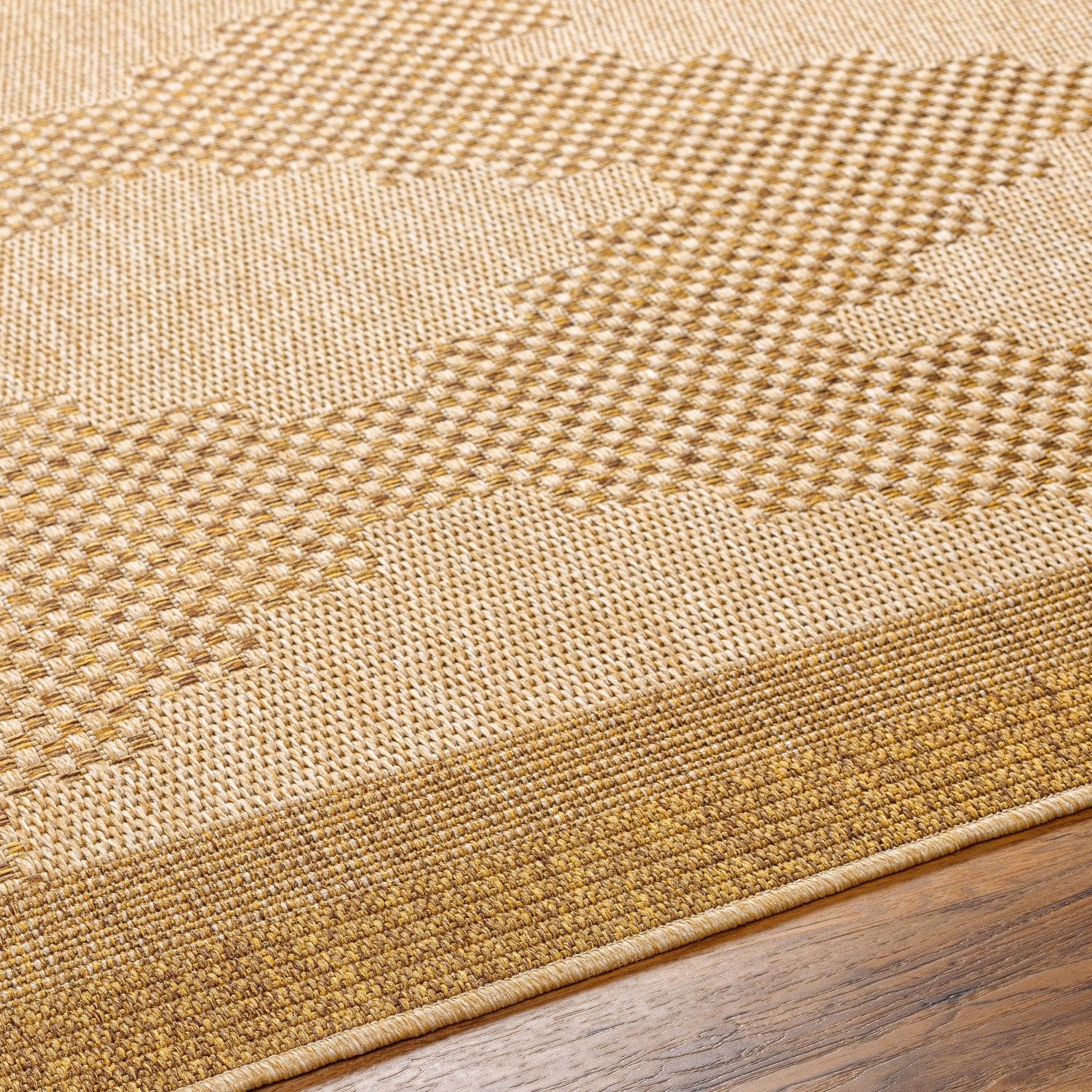 Tan And Brown Modern Style Jute Rug - Image 6