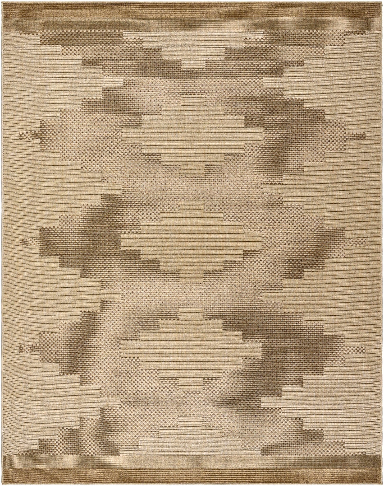 Tan And Brown Modern Style Jute Rug - Image 7