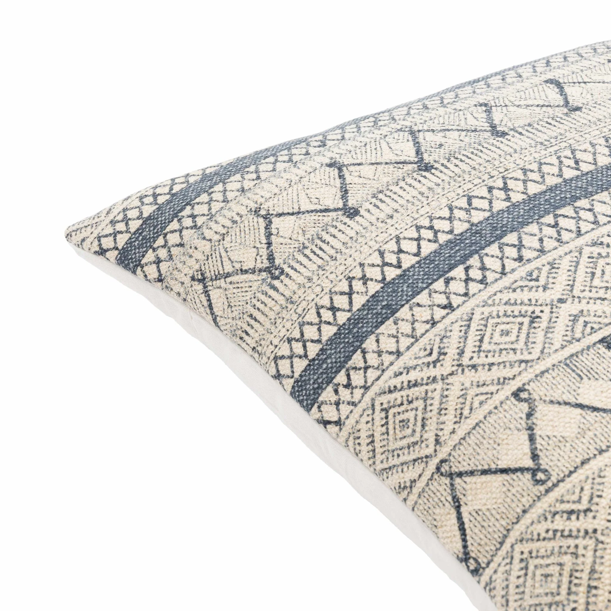 Hand Woven Tan and Charcoal Modern Chevron Design Square Throw Pillow - Image 2