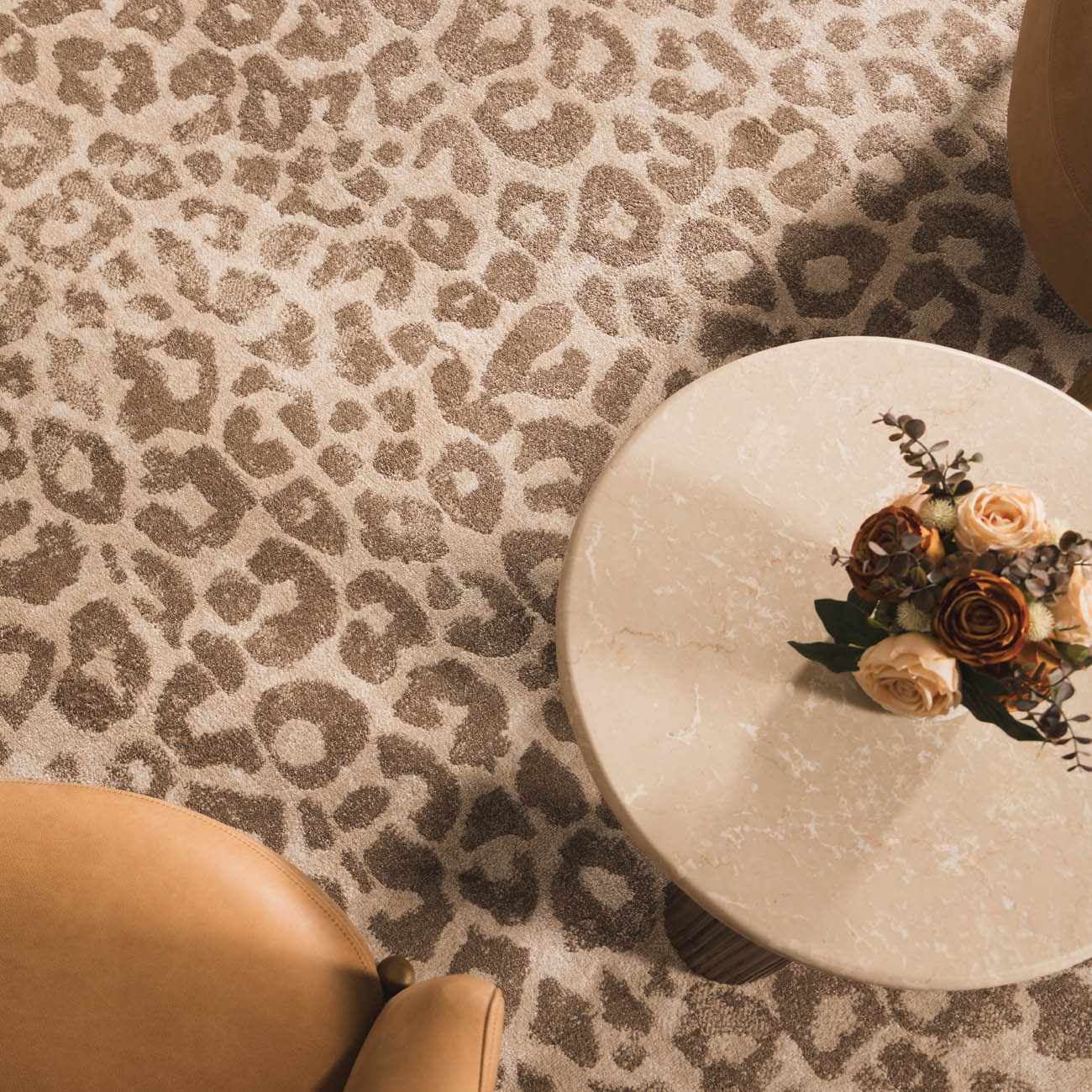 Tan Bonhill Leopard Print Area Rug - Image 4