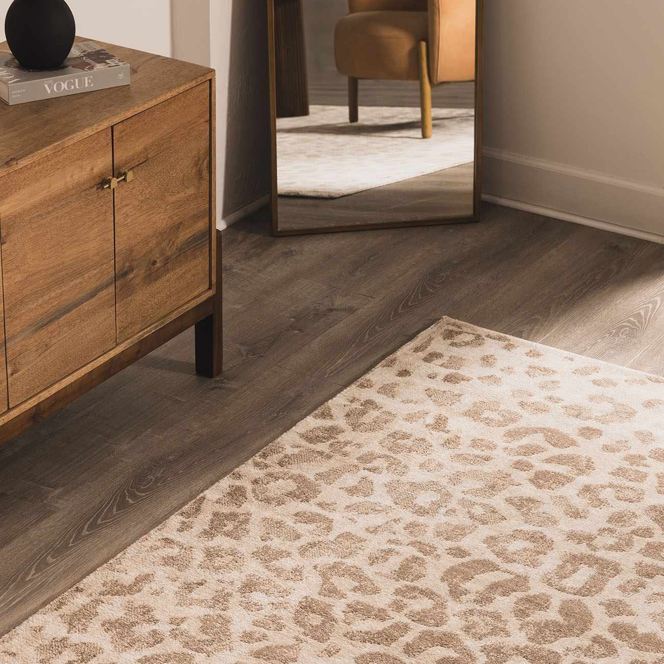 Tan Bonhill Leopard Print Area Rug - Image 8