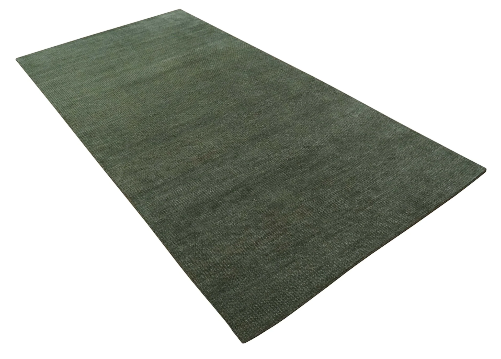 Teal and Brown Modern Contemporary Design Custom Made wool Rug - Image 8