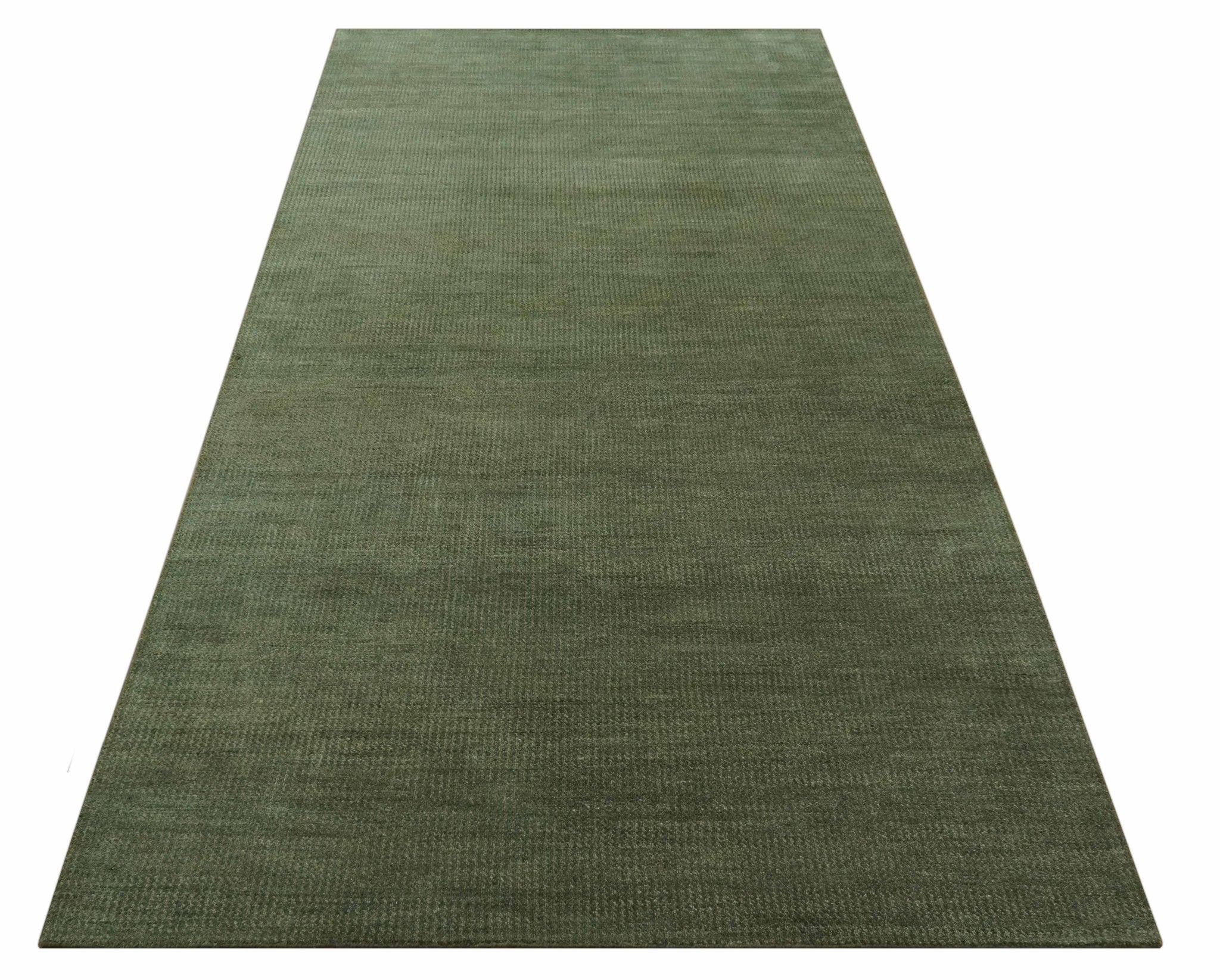 Teal and Brown Modern Contemporary Design Custom Made wool Rug - Image 9
