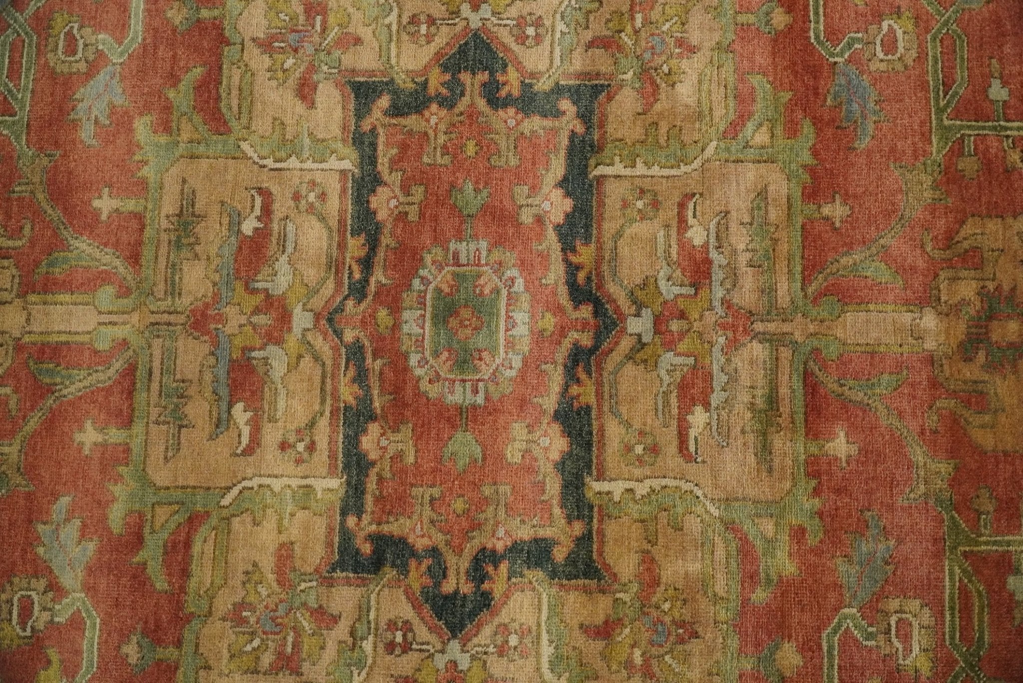 Traditional Heriz Serapi Handmade Fine Wool Area Rug | TRD753 - Image 11