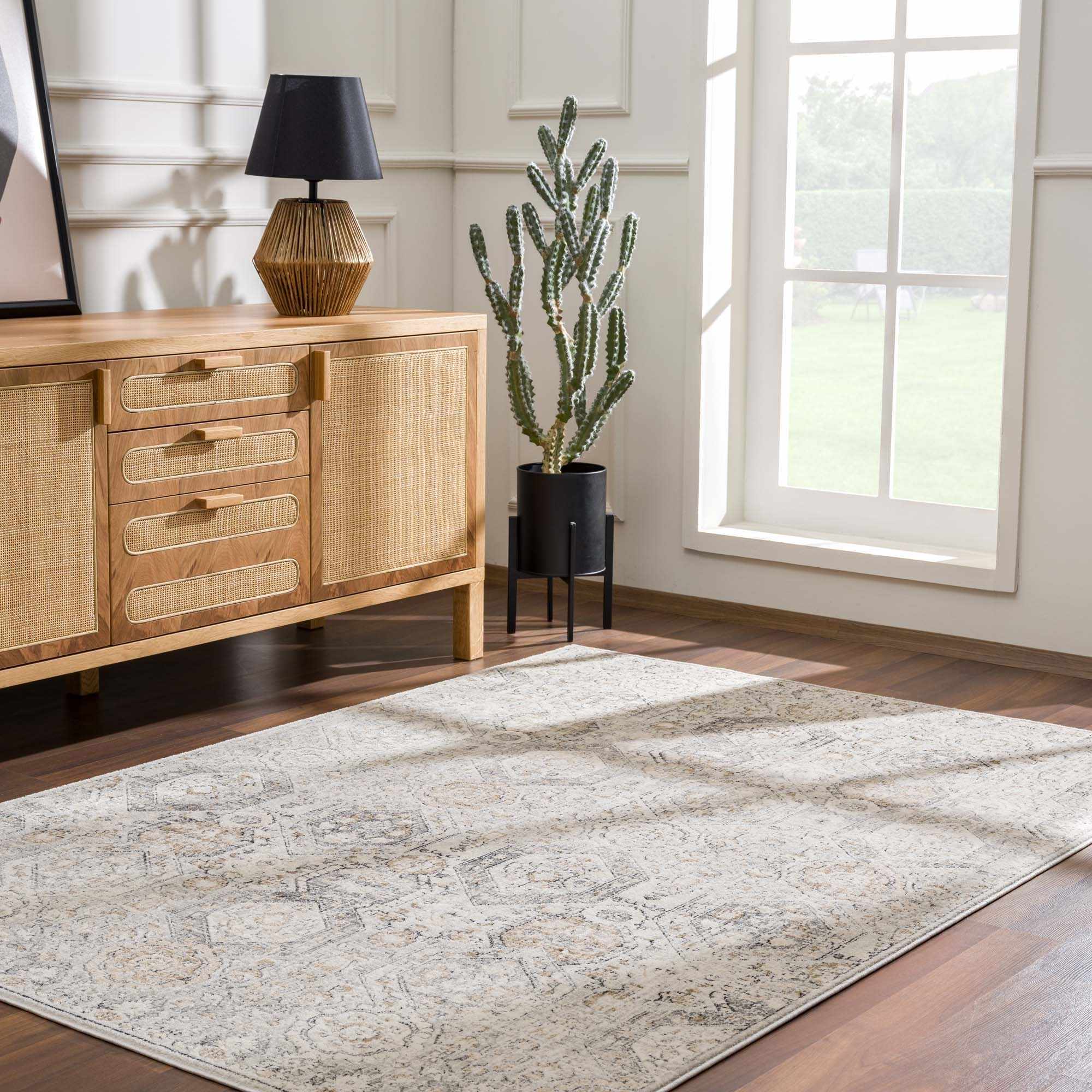 Traditional Overall Design Beige and Brown Medium Pile Area Rug - Image 12