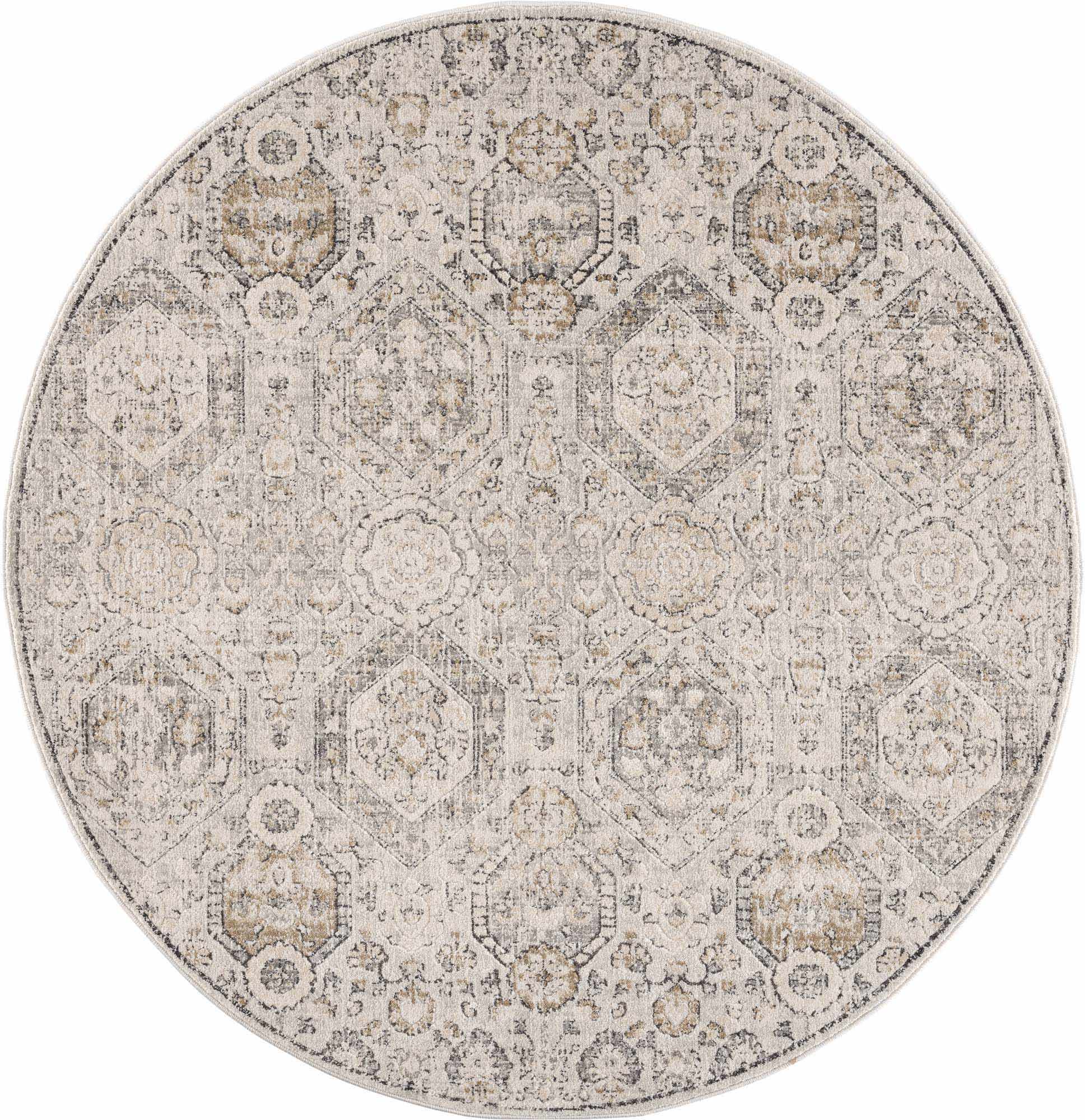 Traditional Overall Design Beige and Brown Medium Pile Area Rug - Image 13