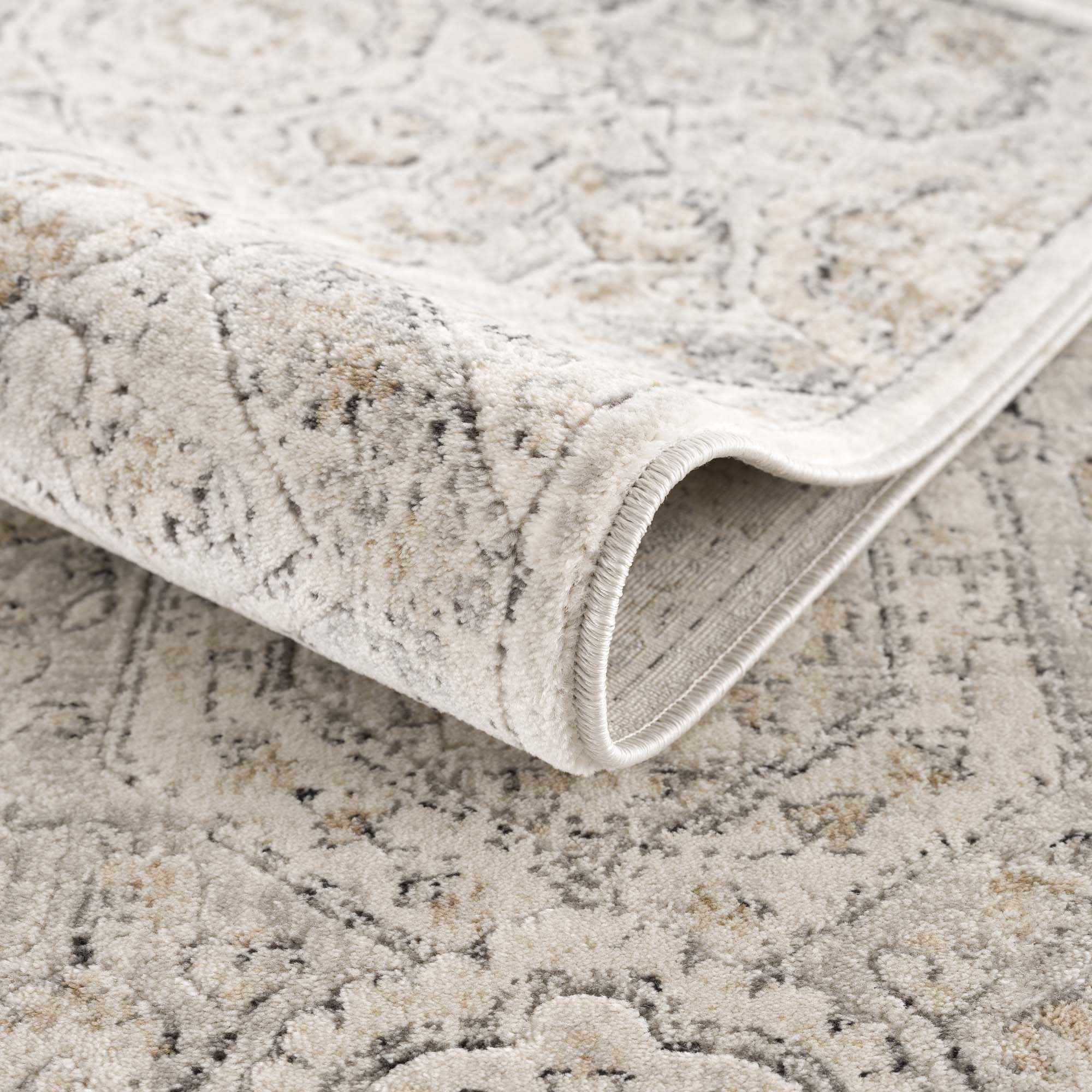 Traditional Overall Design Beige and Brown Medium Pile Area Rug - Image 16