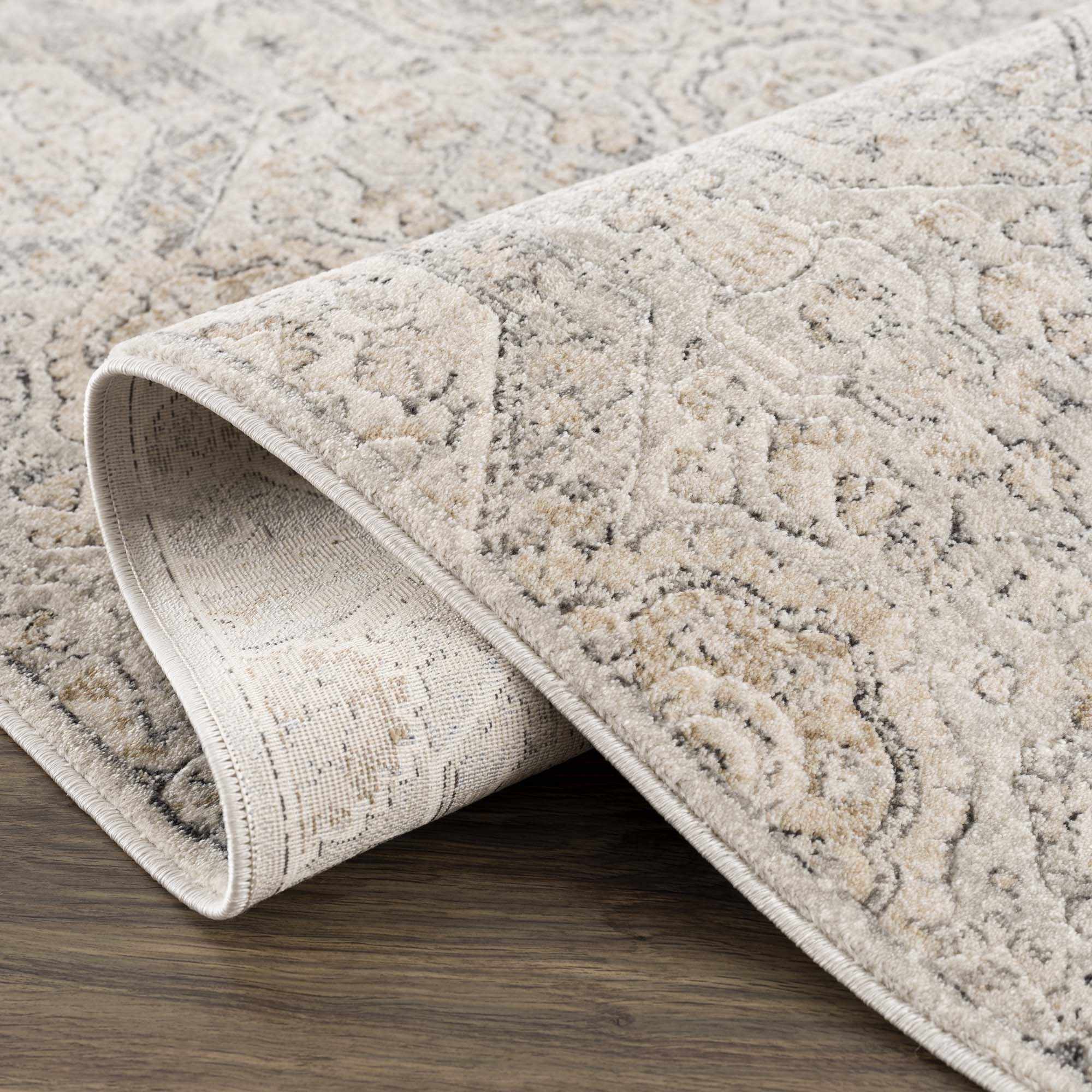 Traditional Overall Design Beige and Brown Medium Pile Area Rug - Image 17