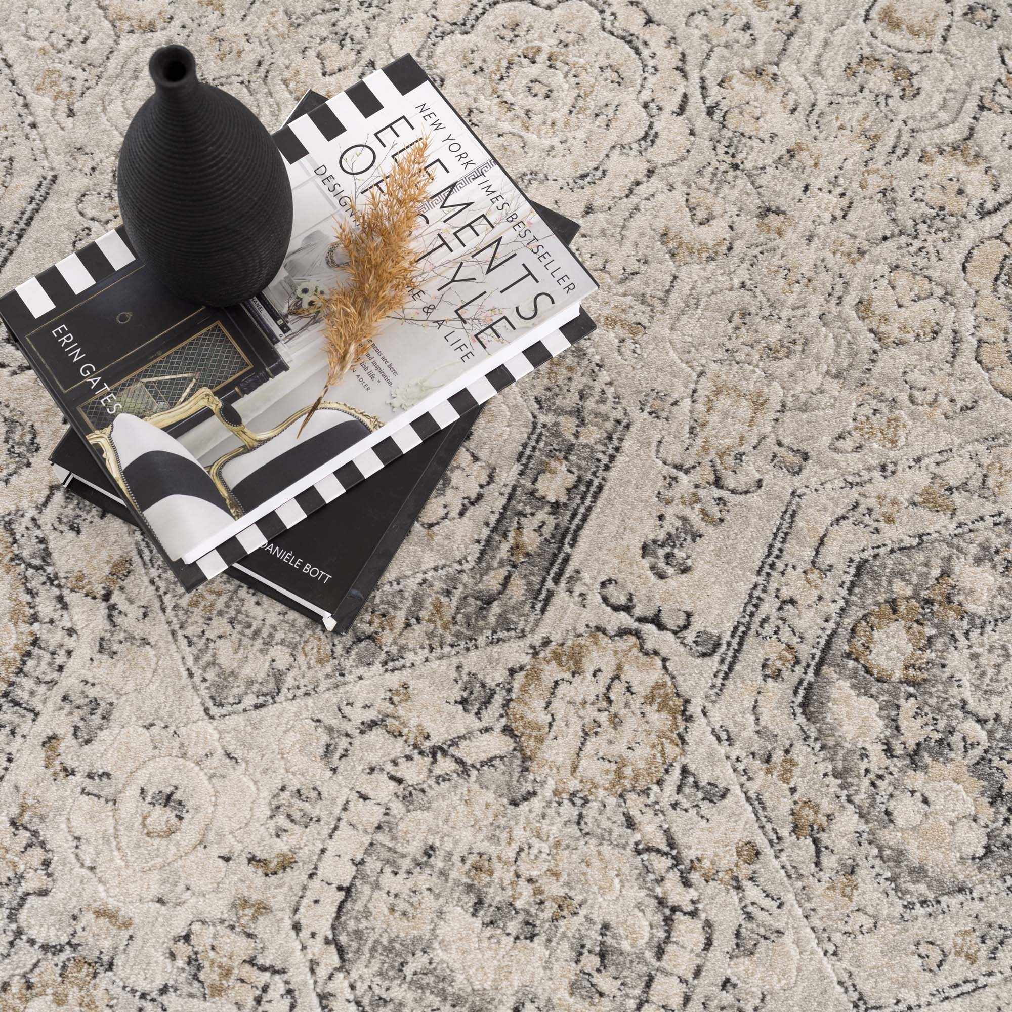 Traditional Overall Design Beige and Brown Medium Pile Area Rug - Image 20